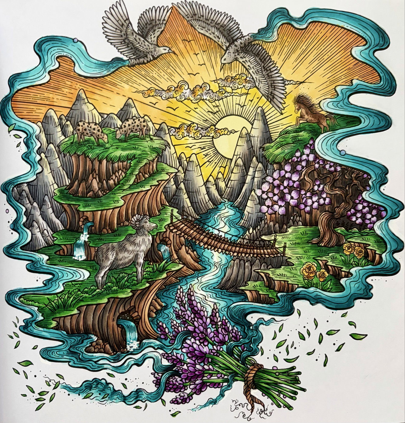 Работа от Coloring blossom