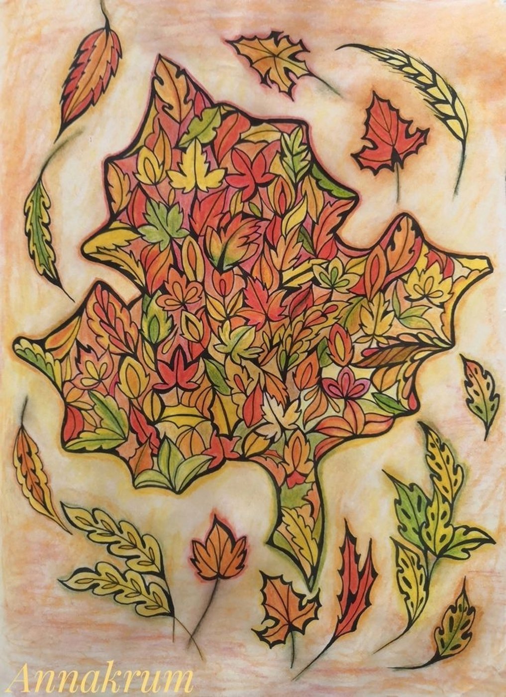 Осенний лист от Annakrum