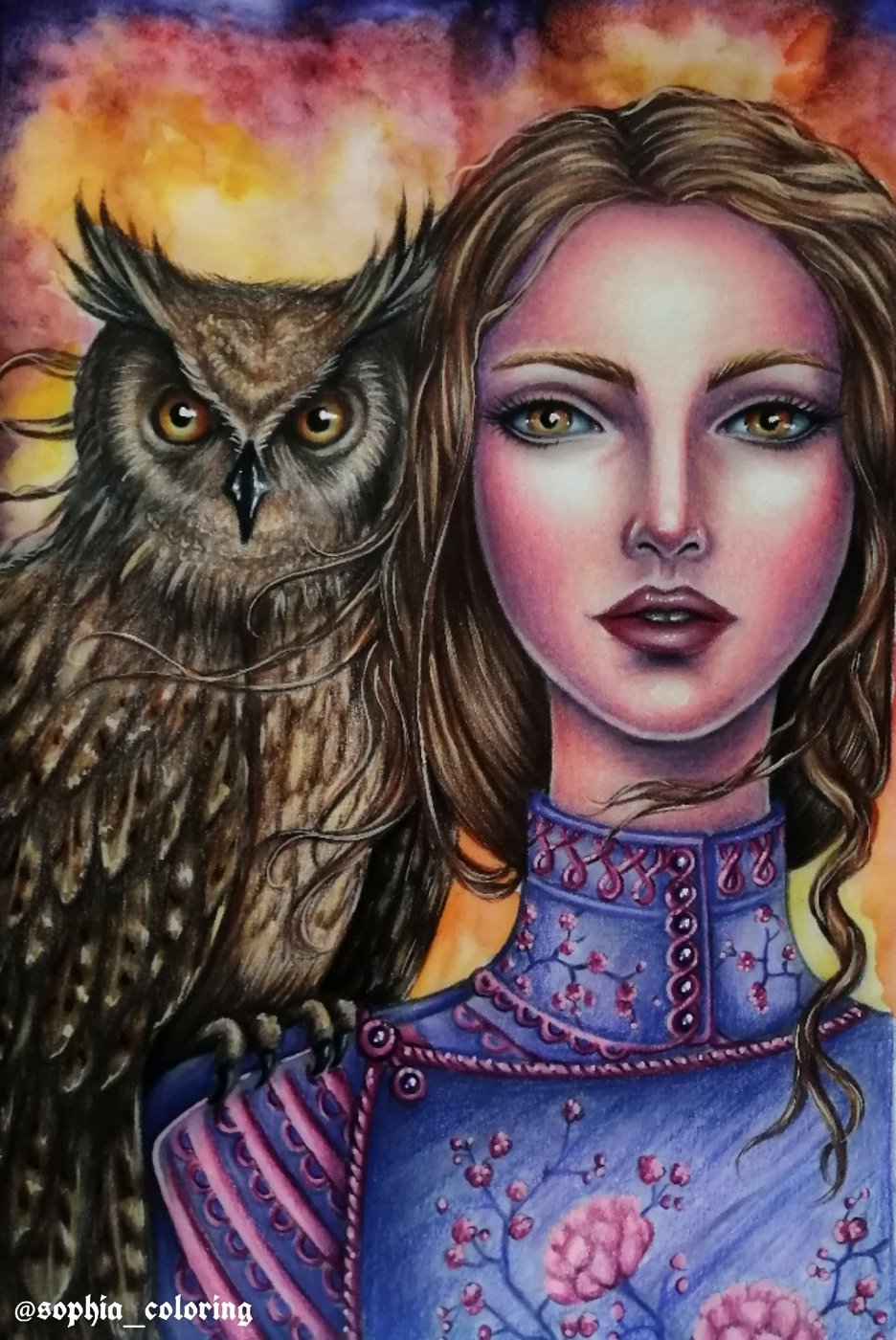 Eagle owl. от Sophia