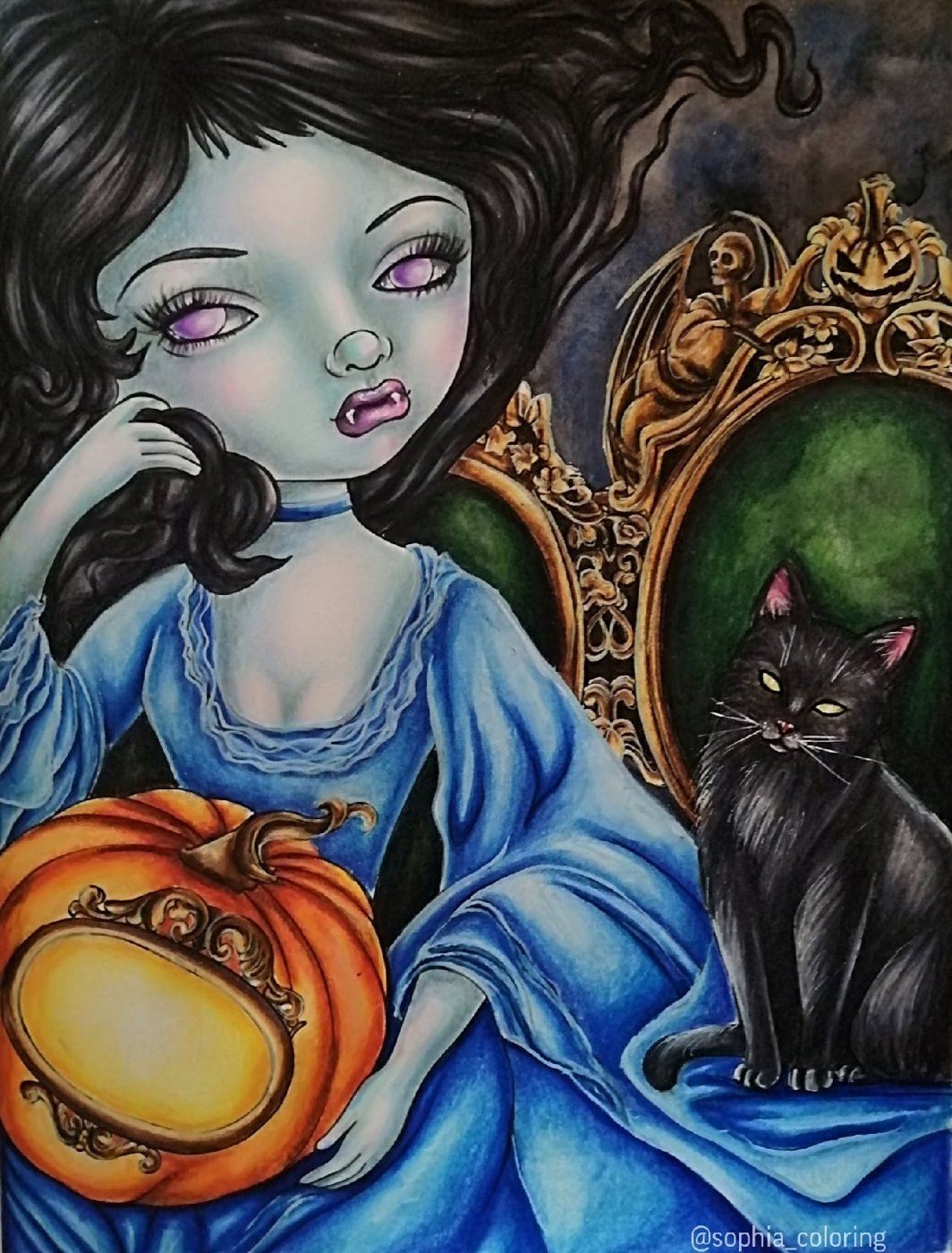 Les vampires: lanterne-citrouille. от Sophia