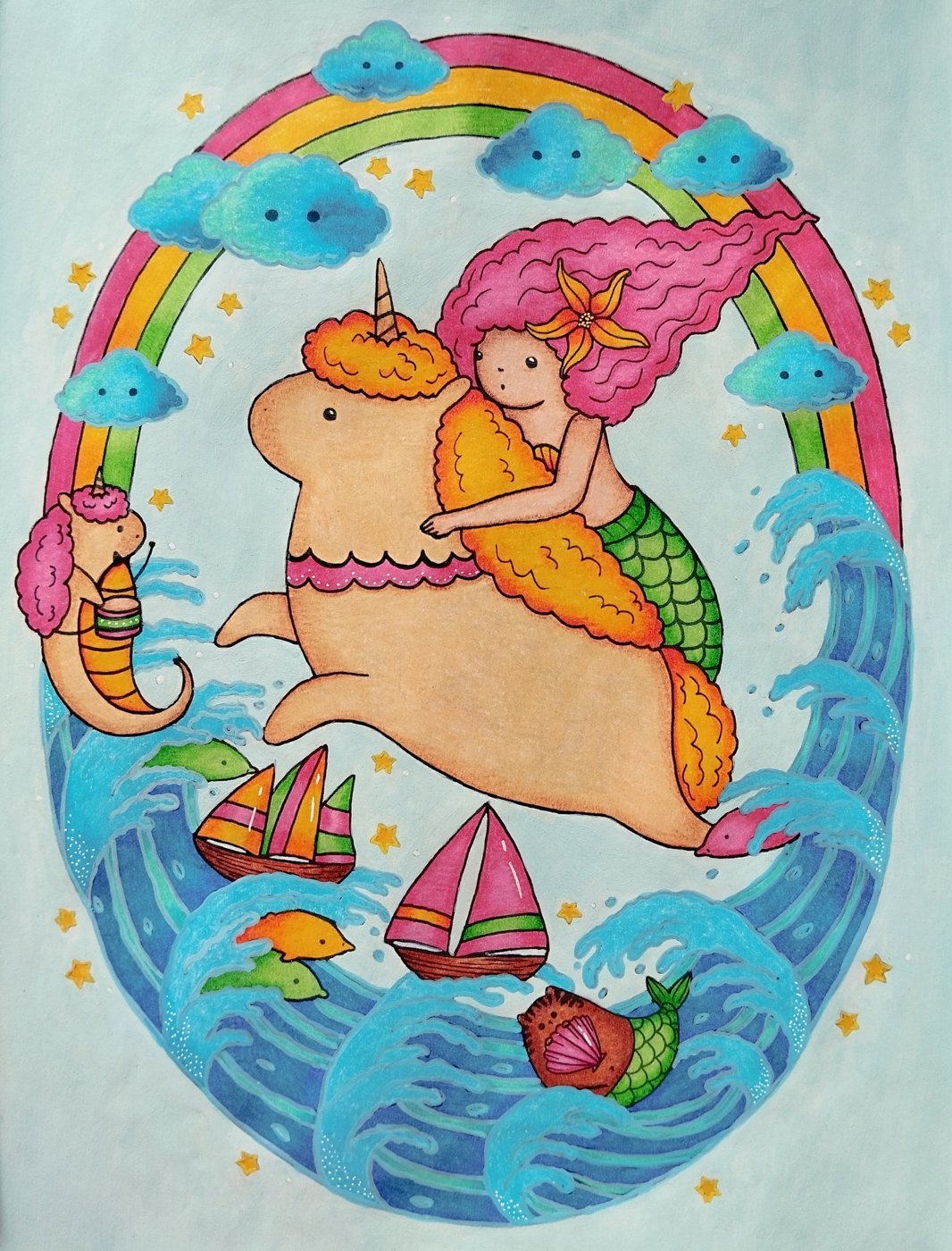 Работа от Daria_coloring_hobby