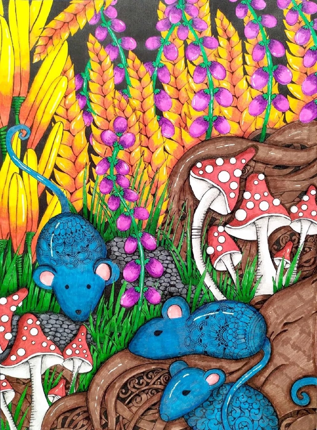 Работа от Daria_coloring_hobby