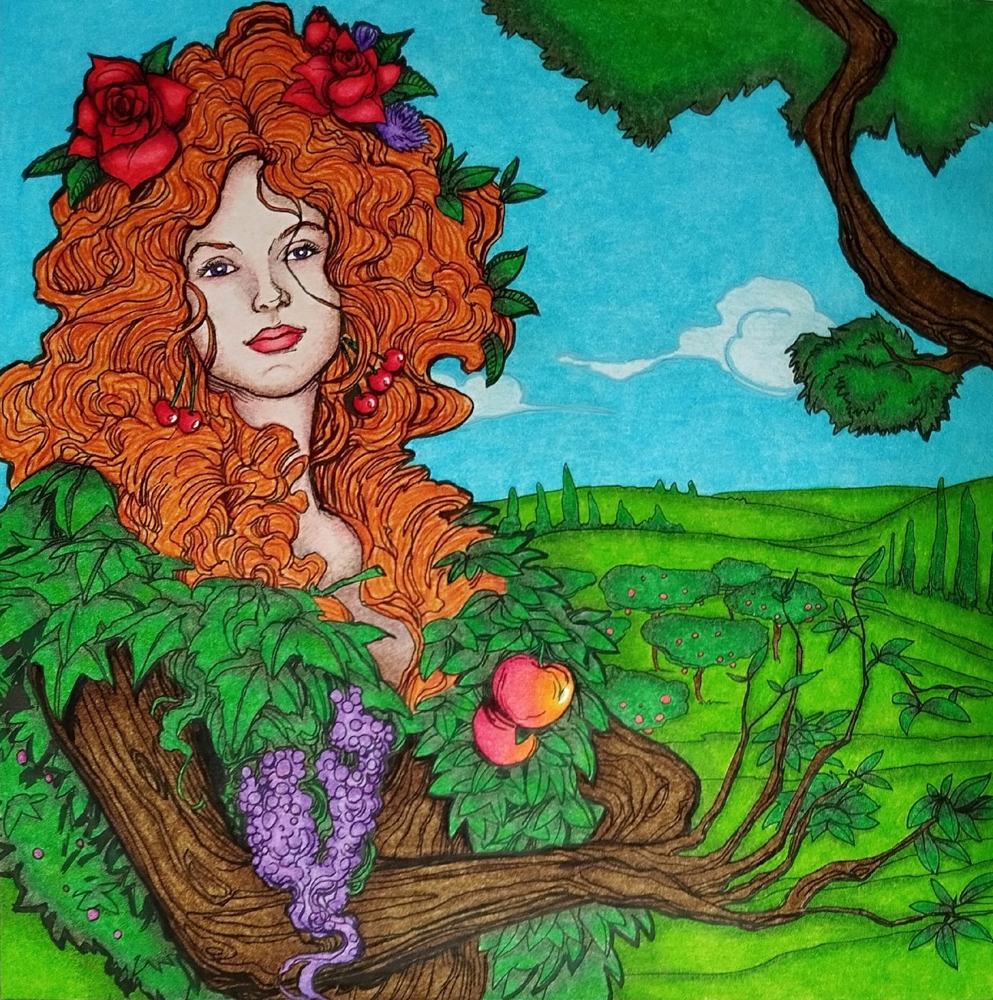 Работа от Daria_coloring_hobby