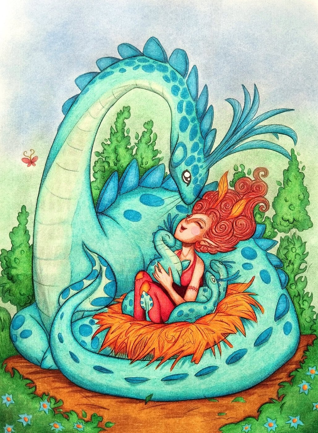 Работа от Daria_coloring_hobby