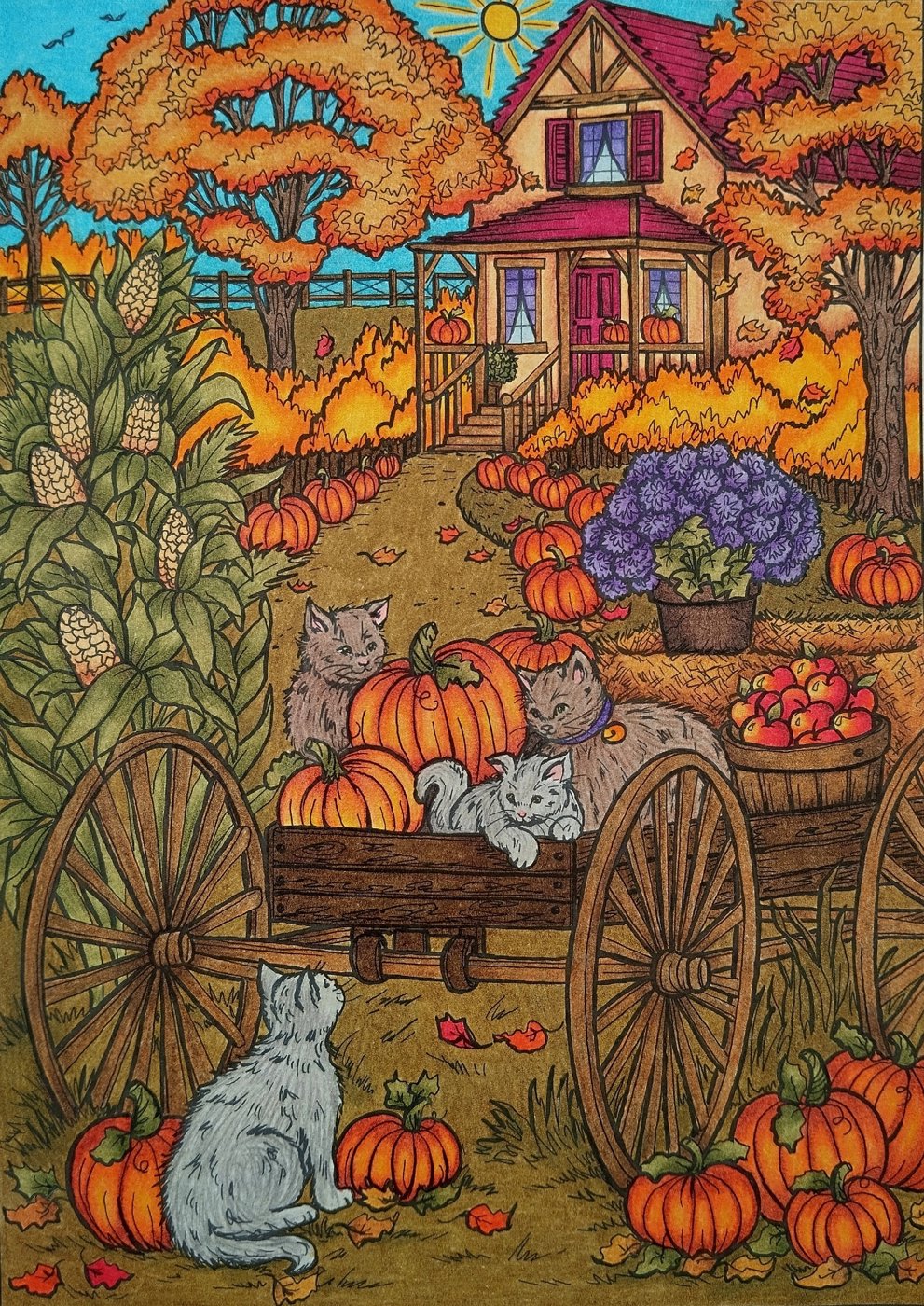 Работа от Daria_coloring_hobby