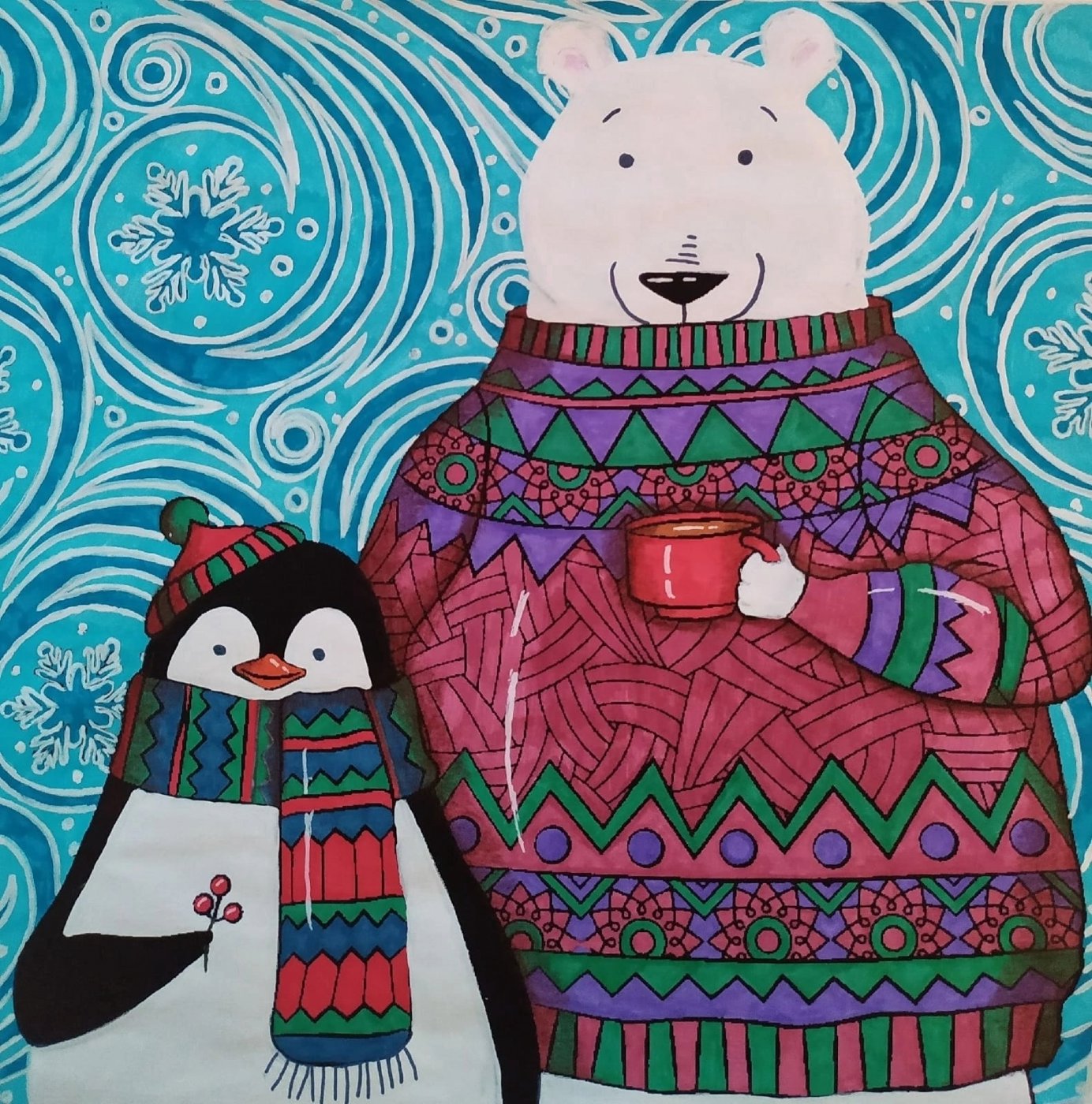 Работа от Daria_coloring_hobby