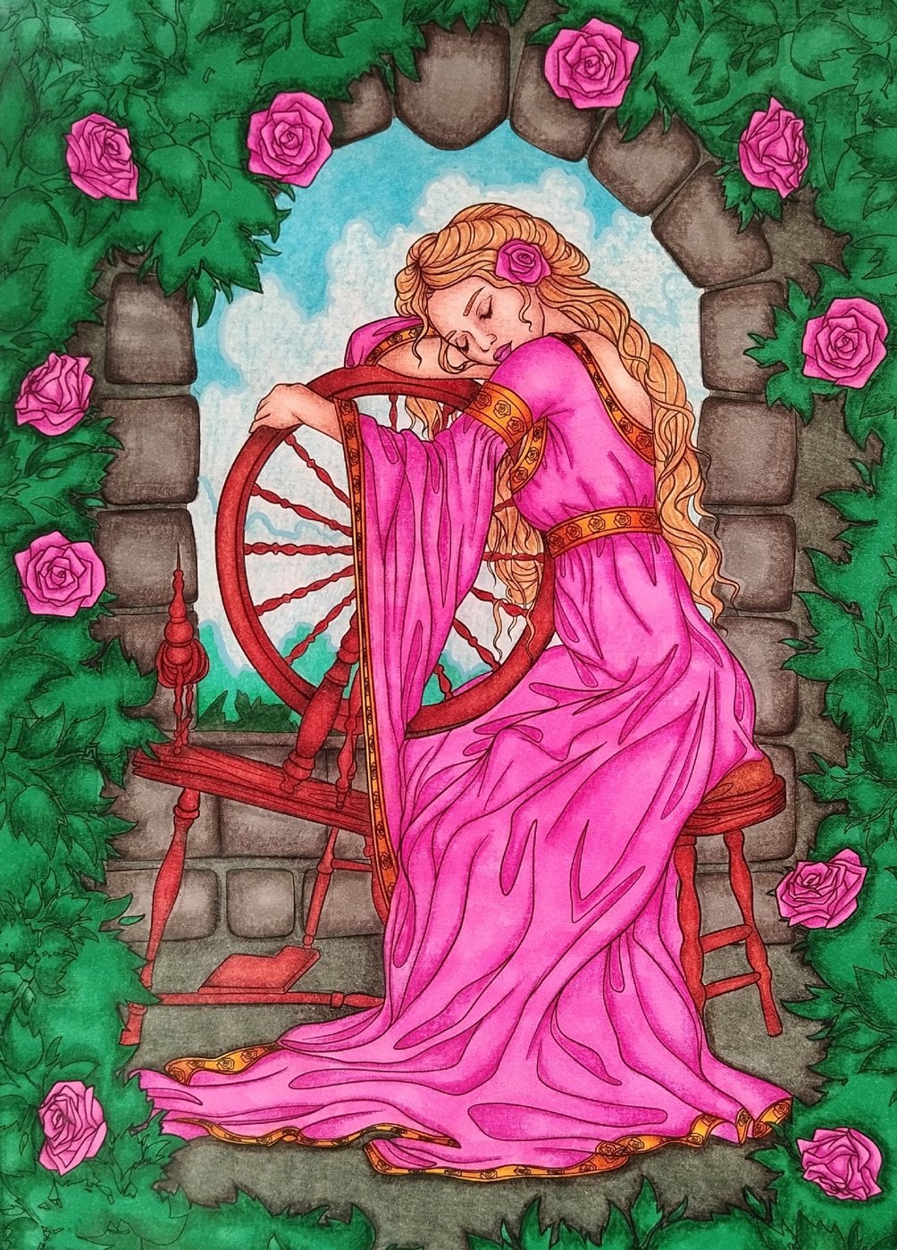 Работа от Daria_coloring_hobby