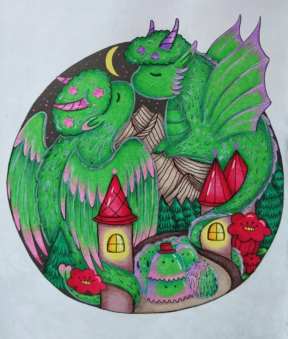 Работа от Daria_coloring_hobby