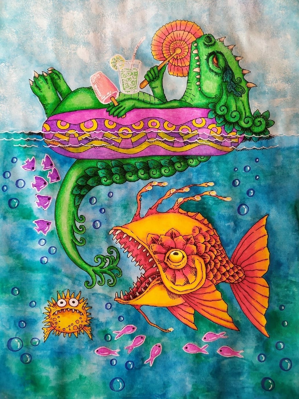 Работа от Daria_coloring_hobby