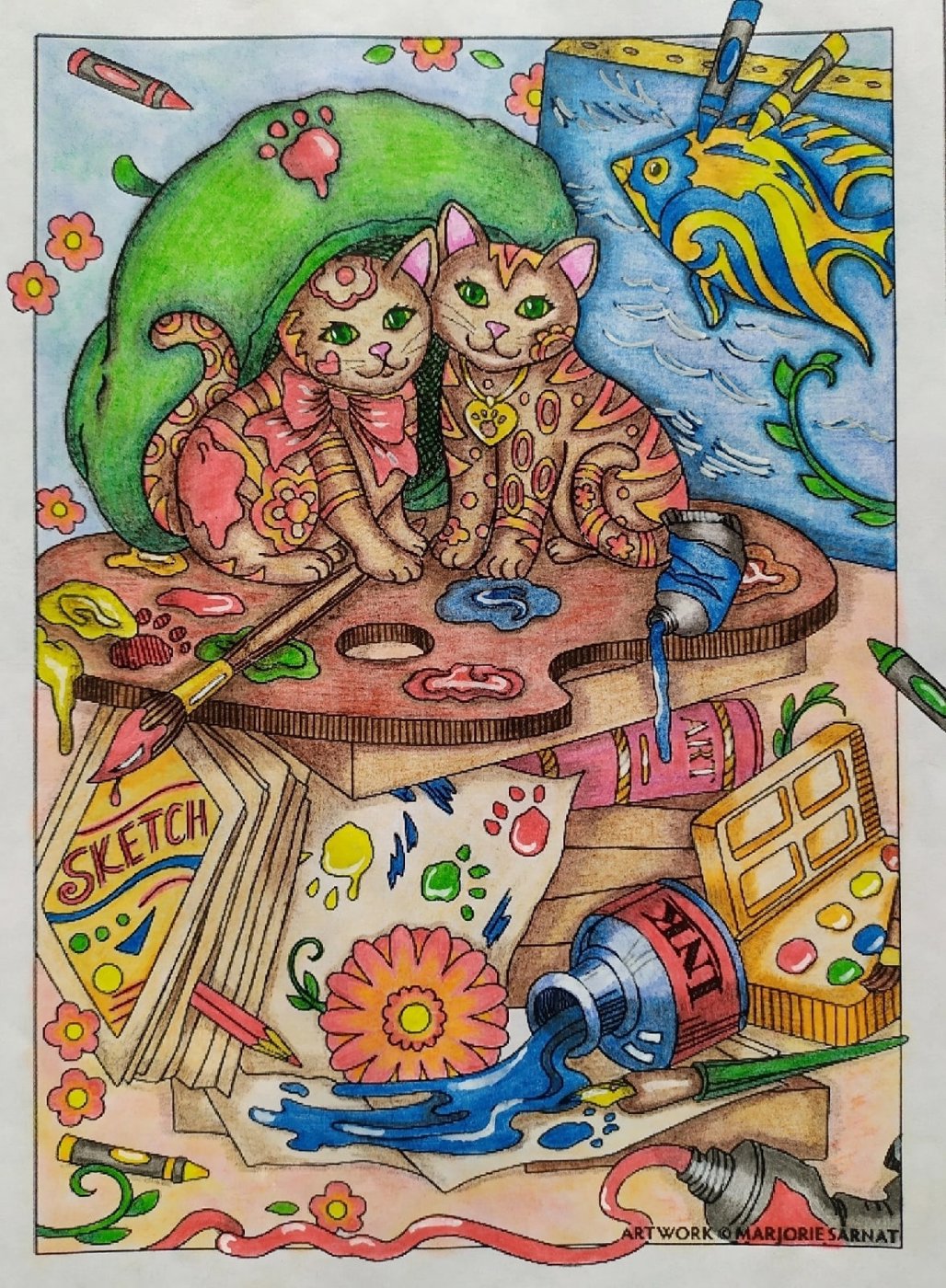 Работа от Daria_coloring_hobby