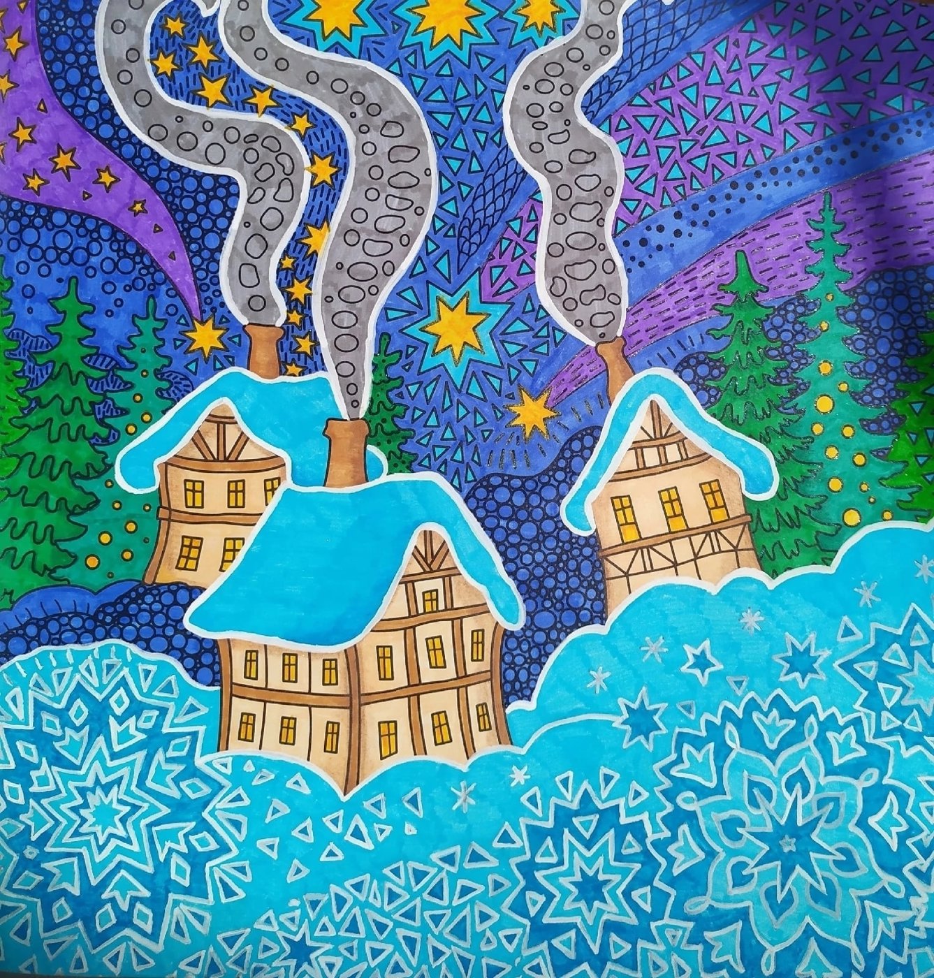 Работа от Daria_coloring_hobby