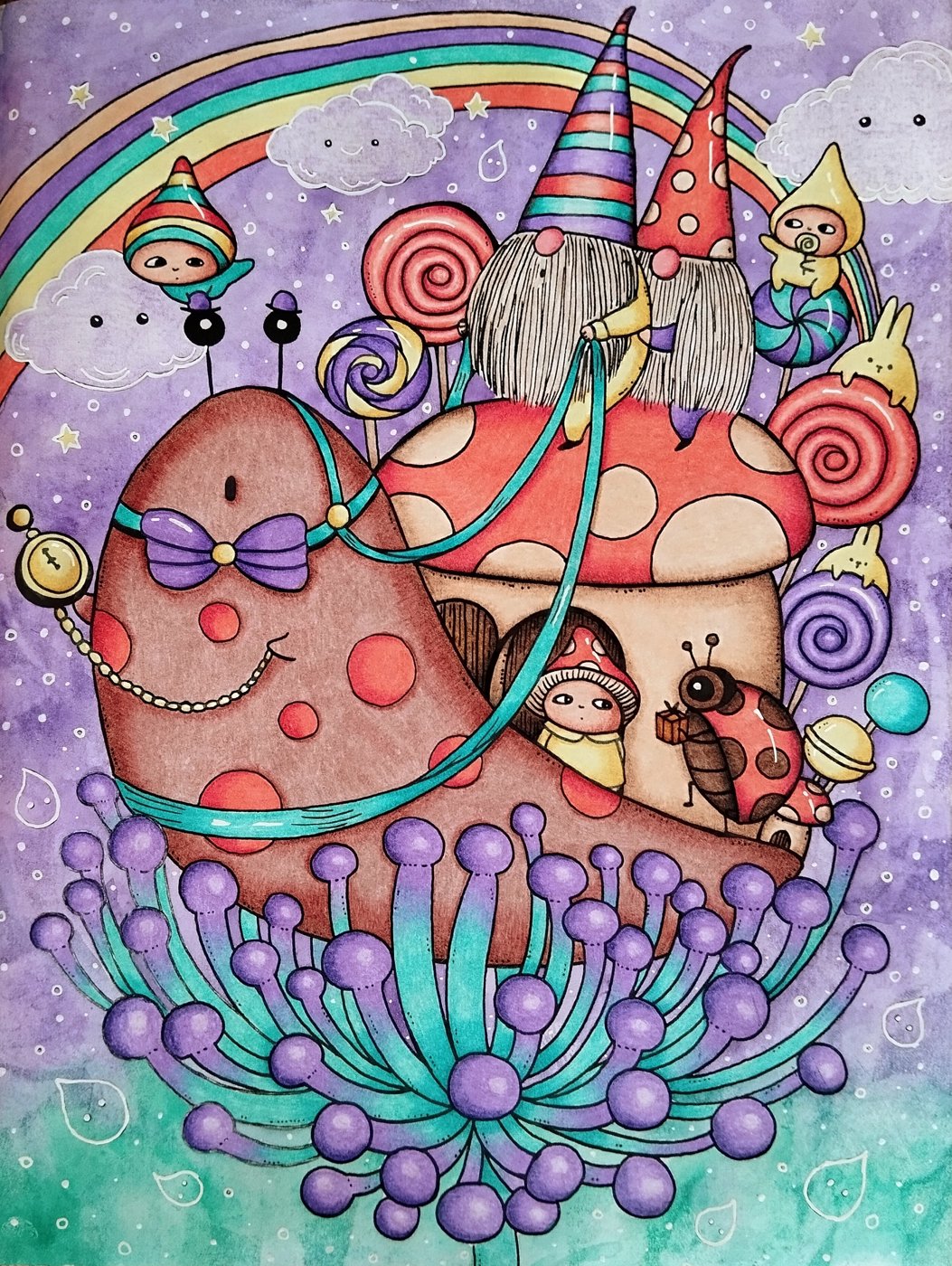 Улитка 🐌 от Daria_coloring_hobby