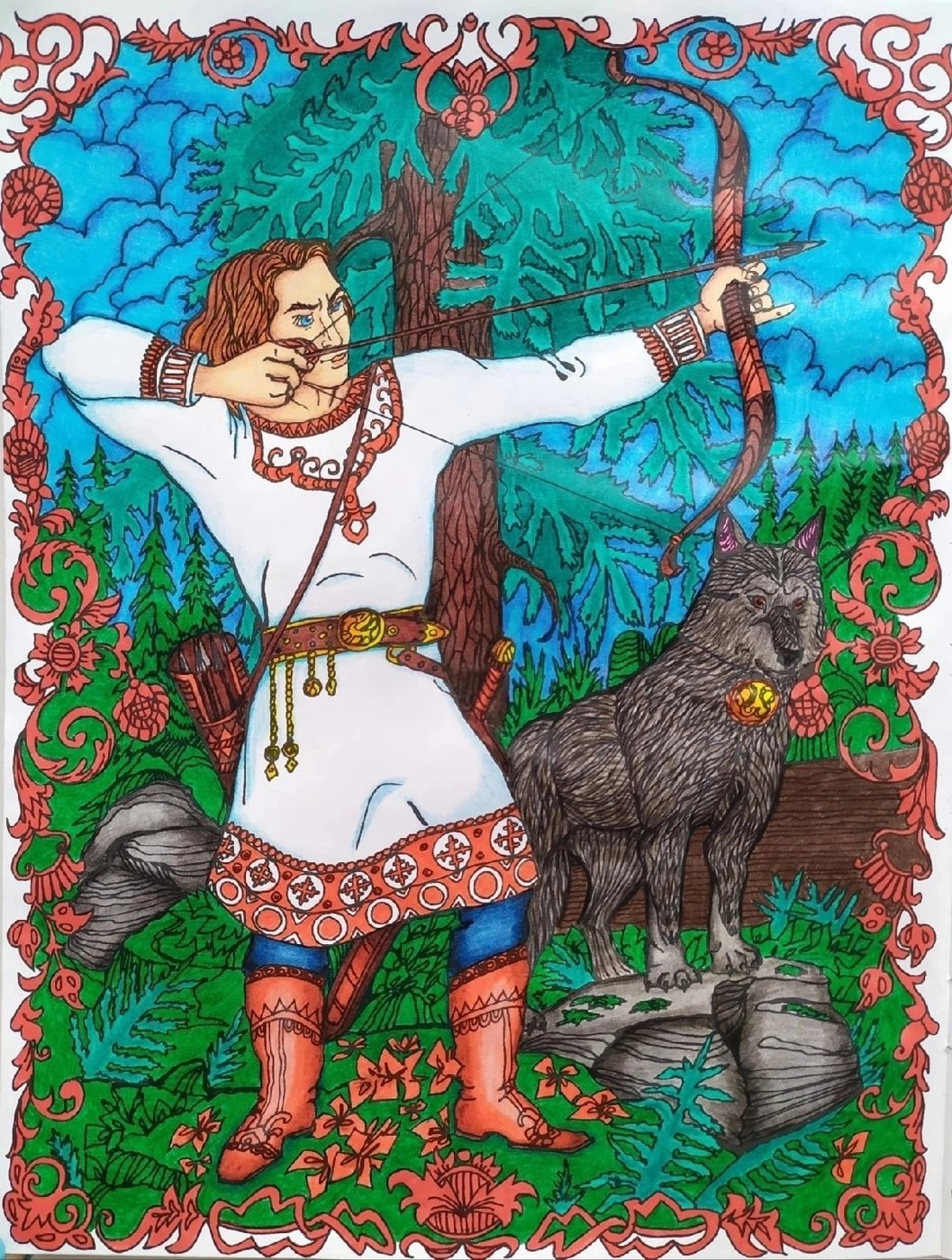 Работа от Daria_coloring_hobby