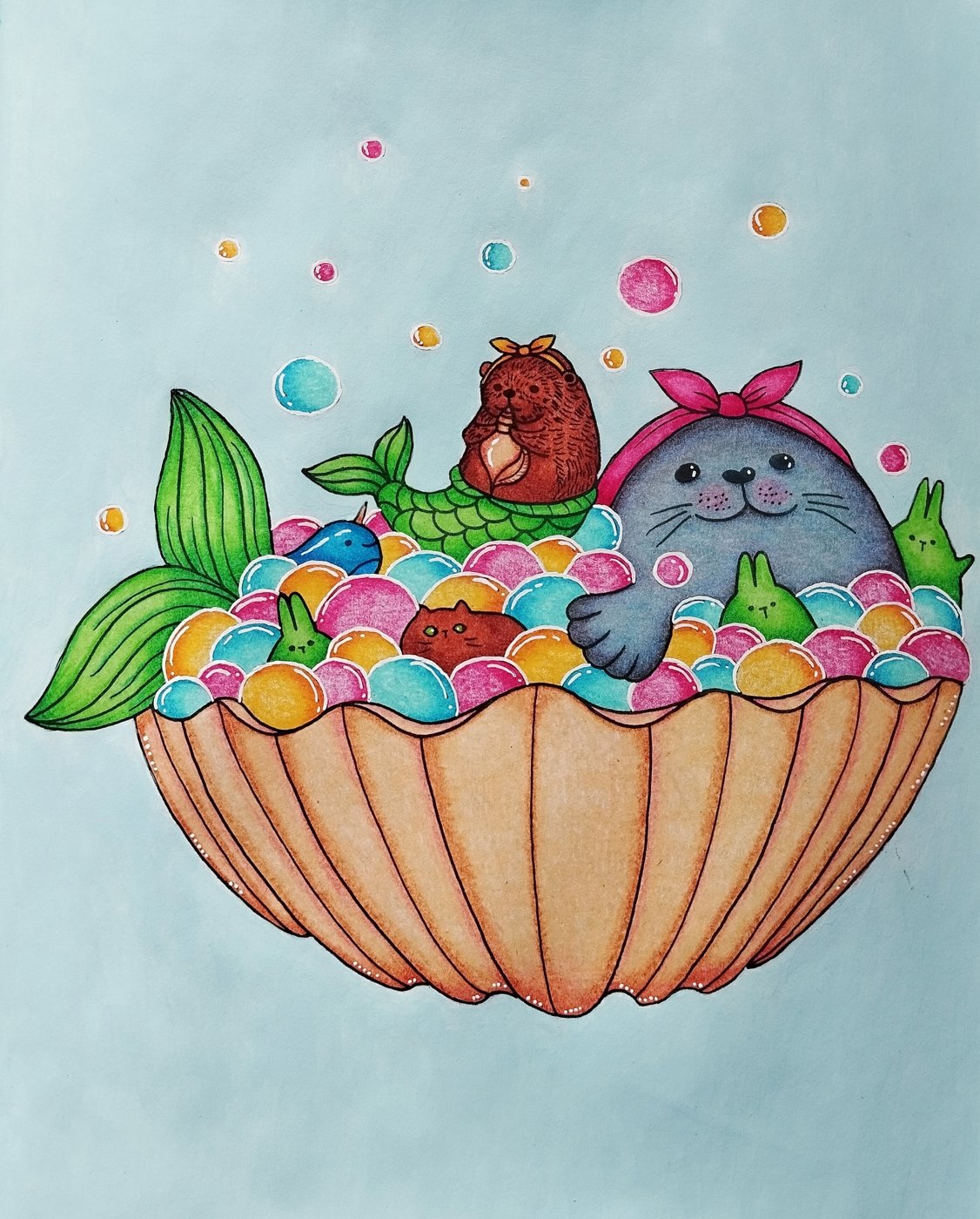Работа от Daria_coloring_hobby