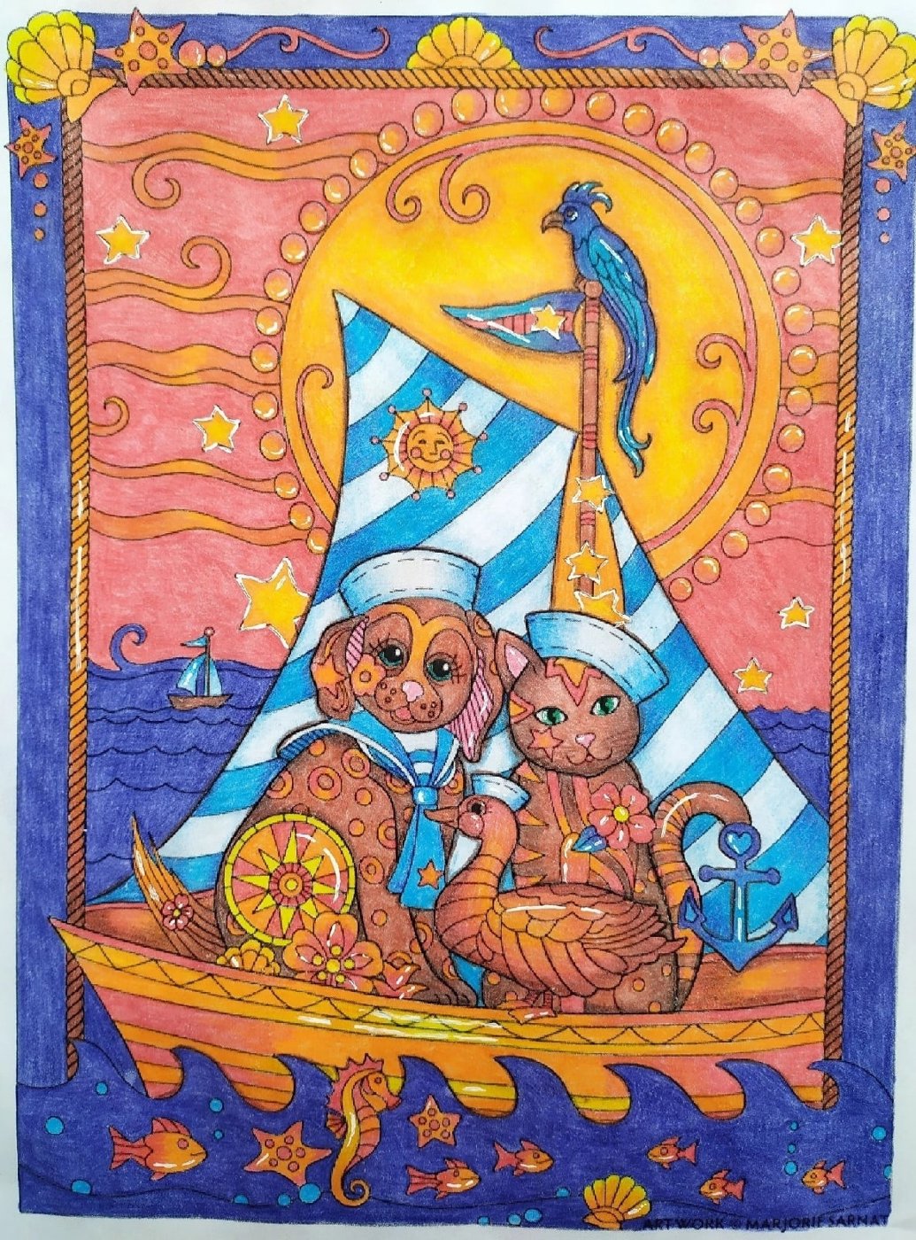 Работа от Daria_coloring_hobby