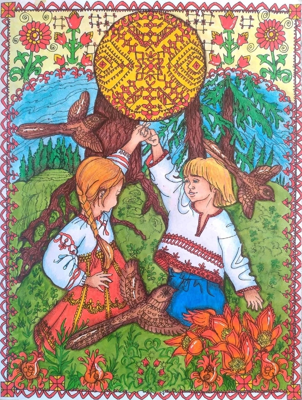 Работа от Daria_coloring_hobby