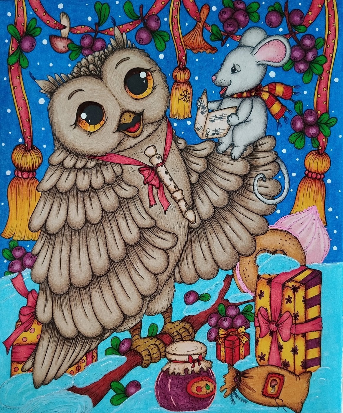 Работа от Daria_coloring_hobby