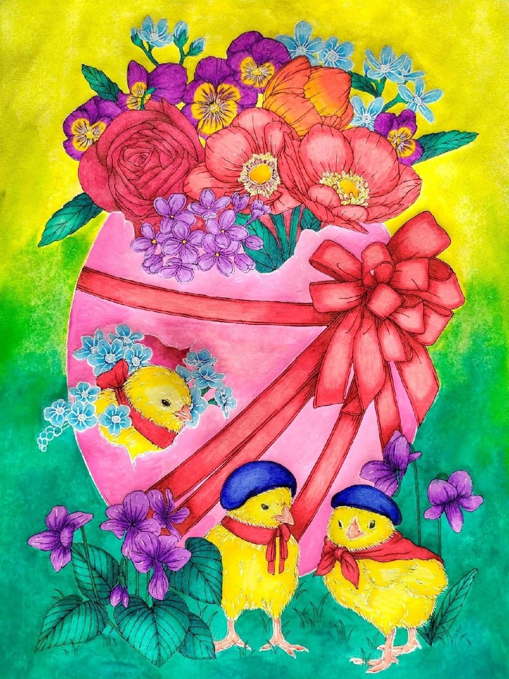 Работа от Daria_coloring_hobby