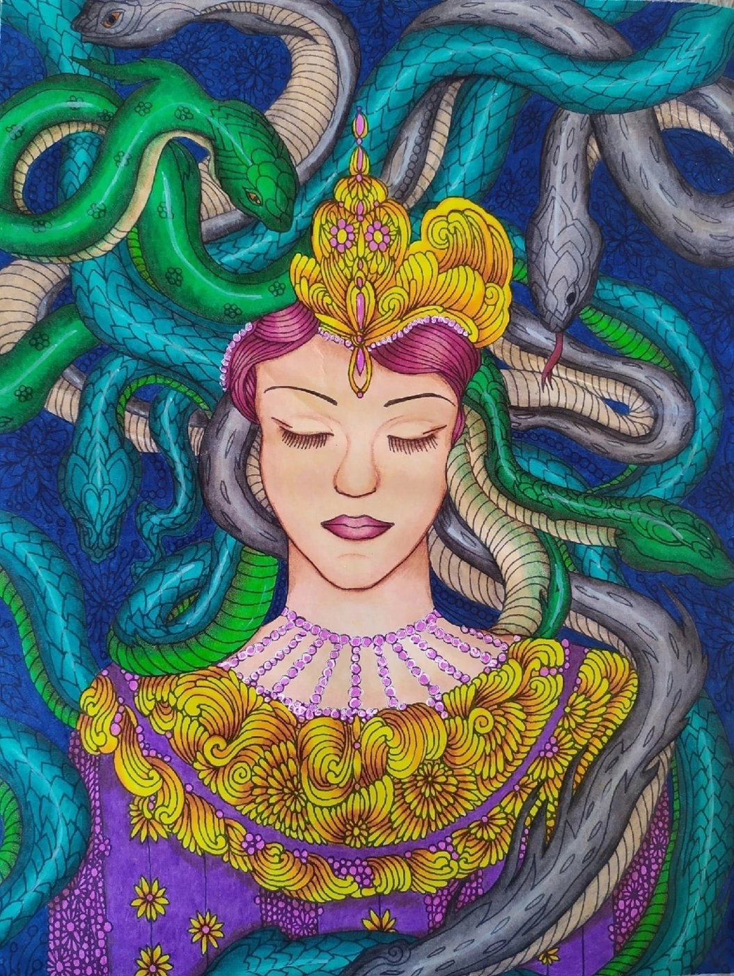 Работа от Daria_coloring_hobby