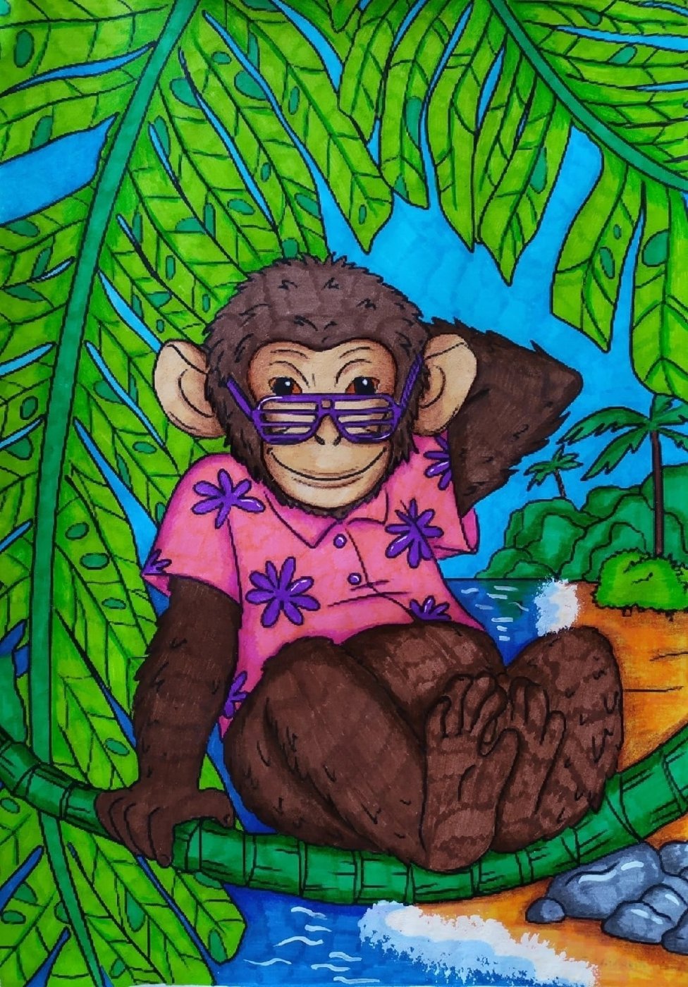 Работа от Daria_coloring_hobby