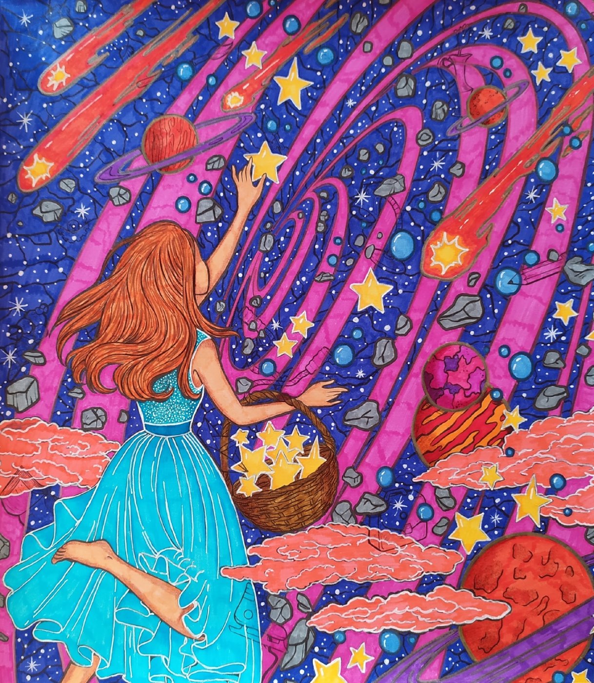 Работа от Daria_coloring_hobby