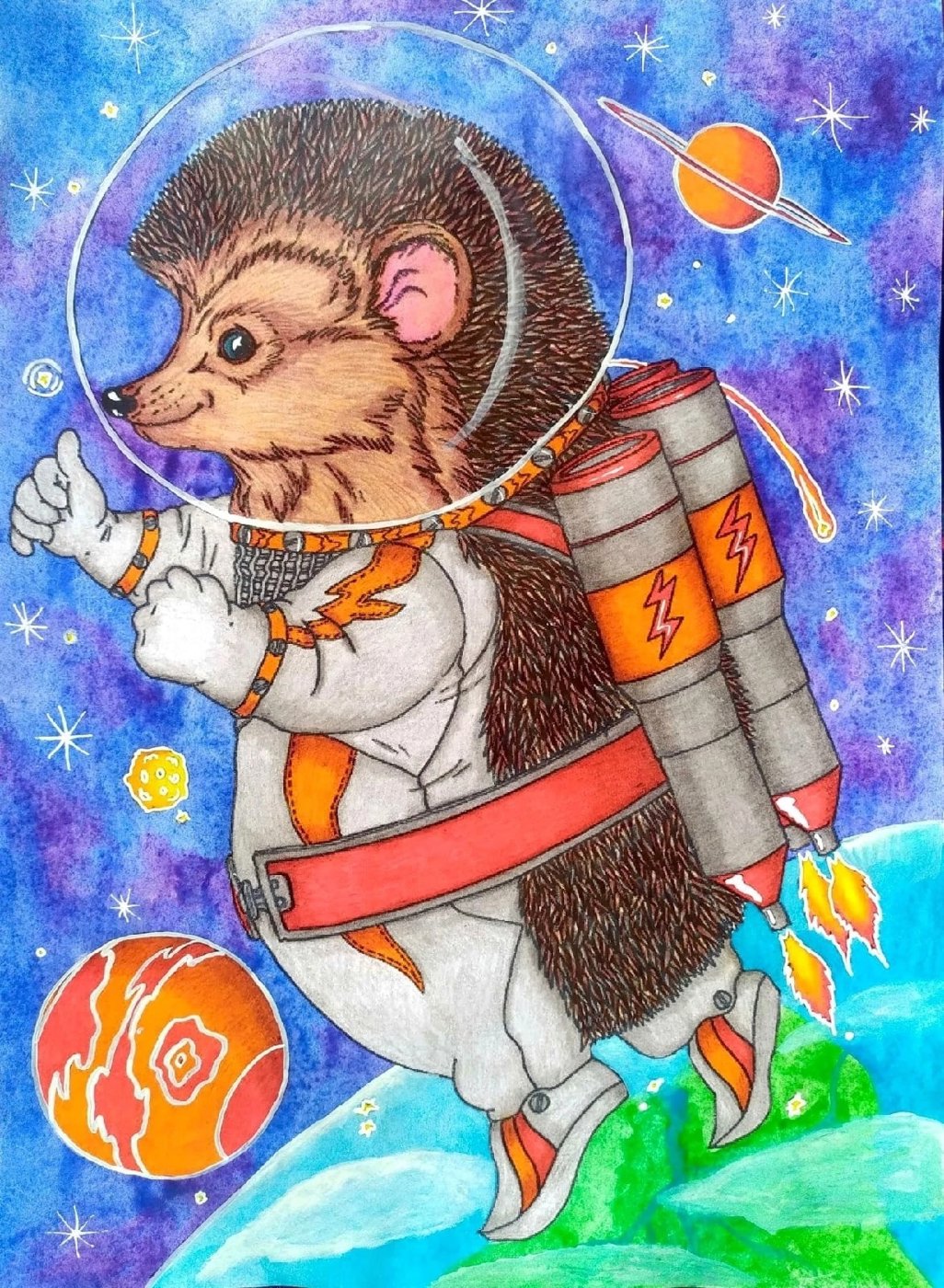 Работа от Daria_coloring_hobby