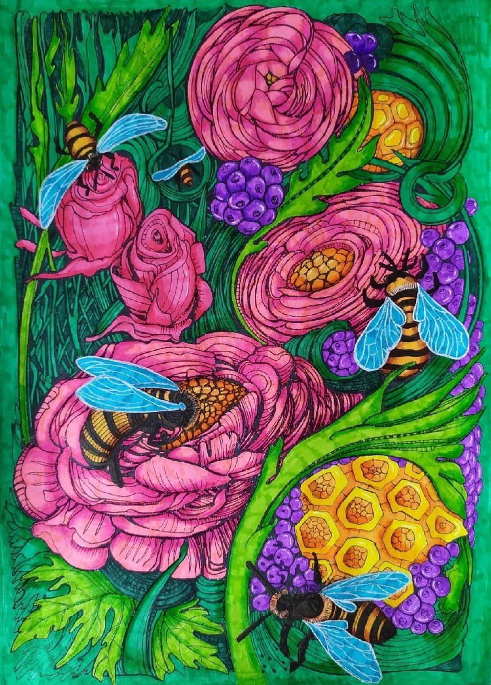 Работа от Daria_coloring_hobby
