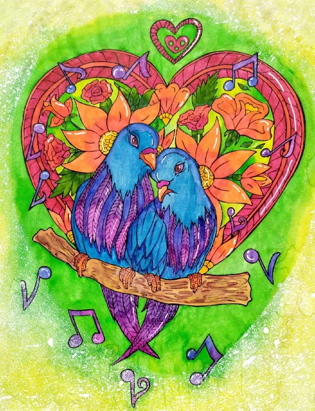 Работа от Daria_coloring_hobby