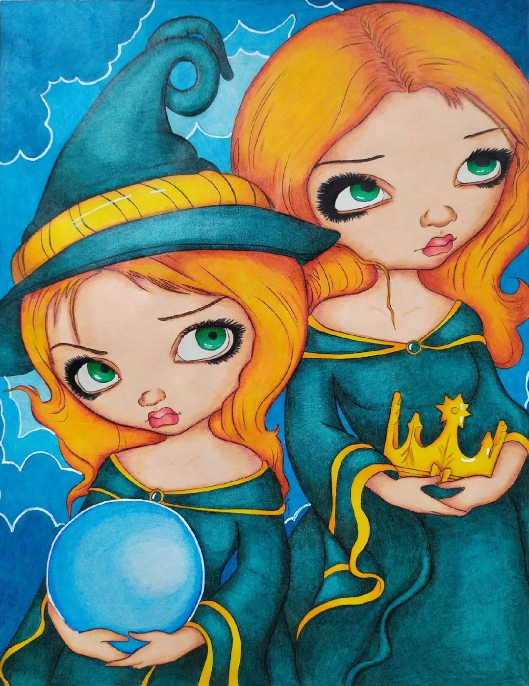 Работа от Daria_coloring_hobby