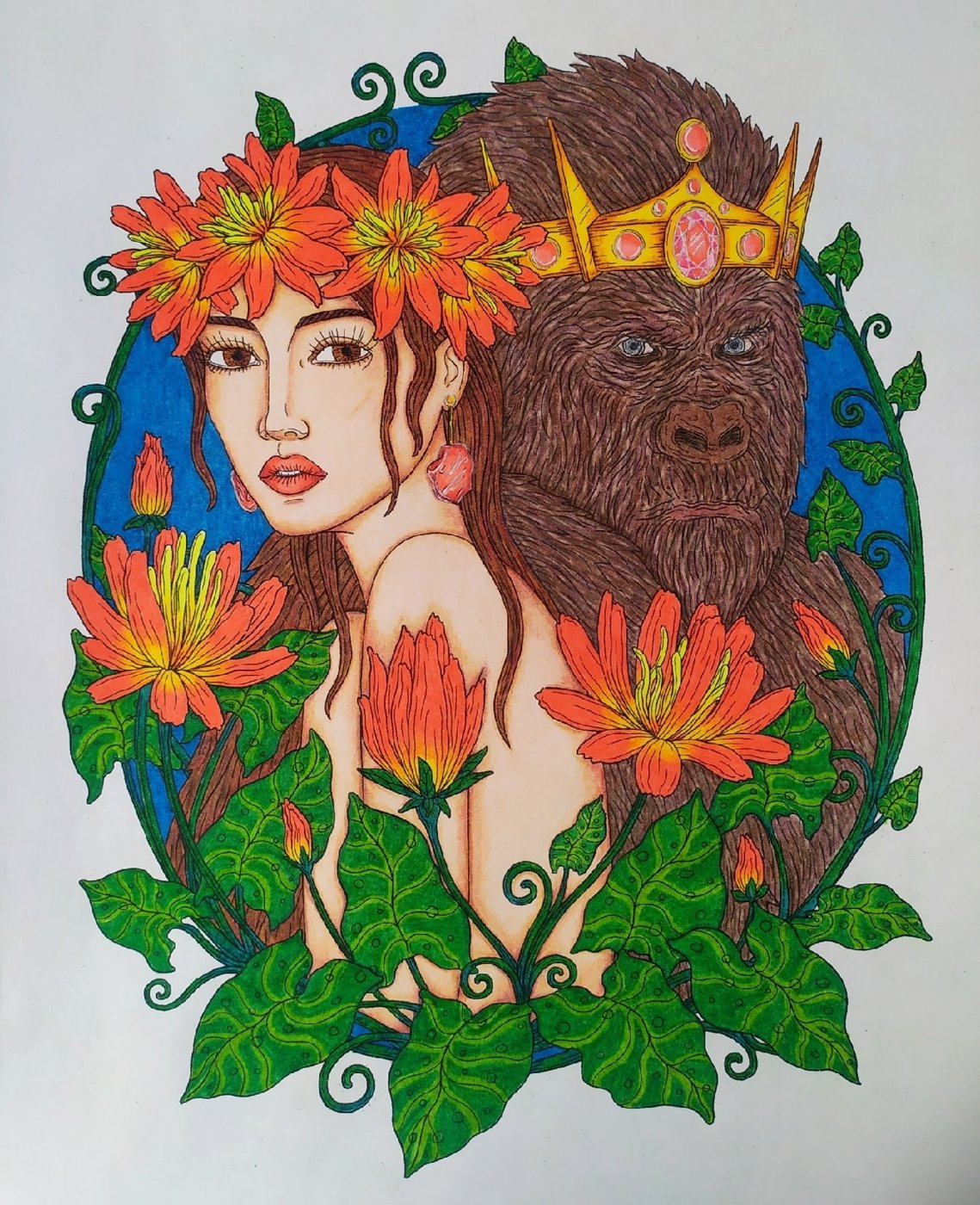 Работа от Daria_coloring_hobby