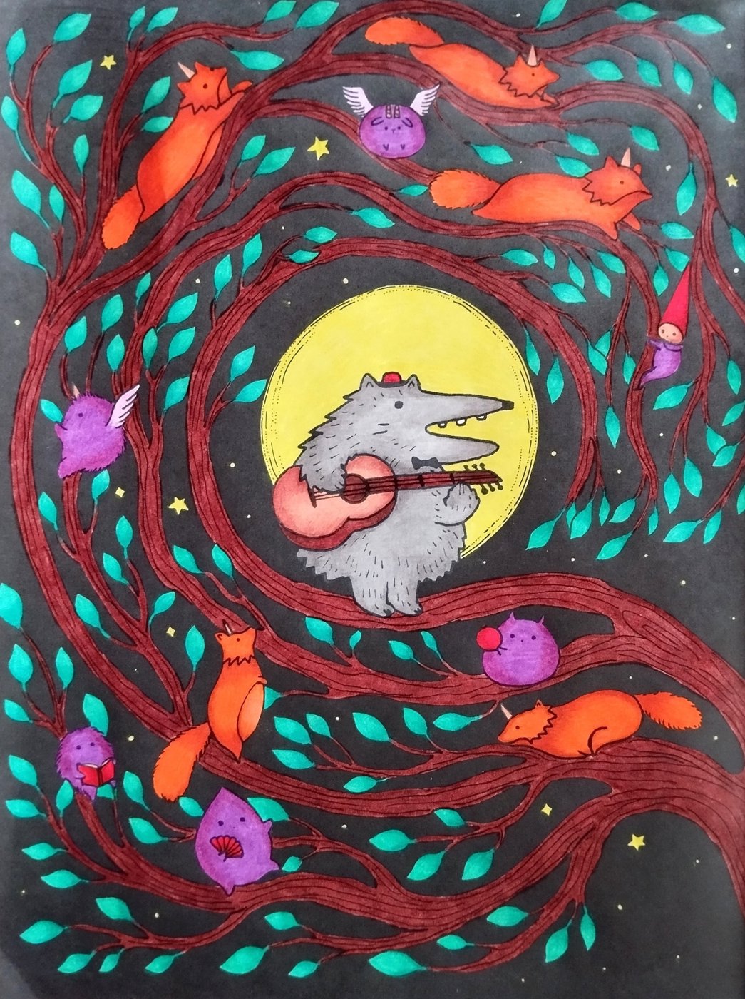 Работа от Daria_coloring_hobby