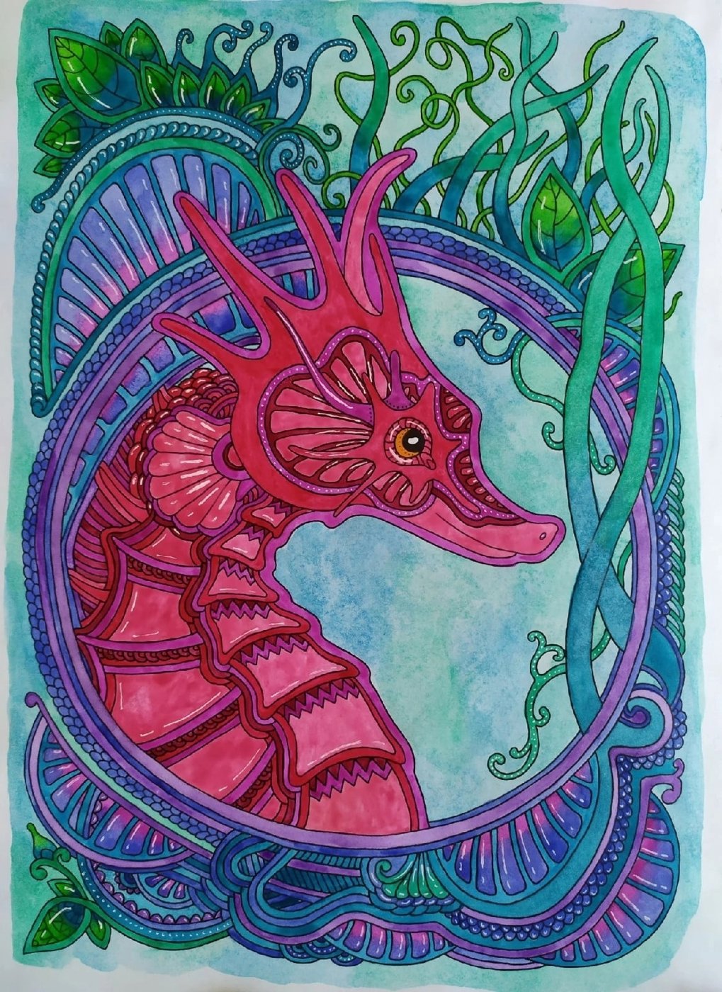Работа от Daria_coloring_hobby