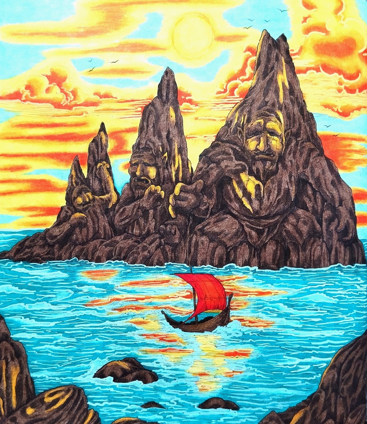 Работа от Daria_coloring_hobby