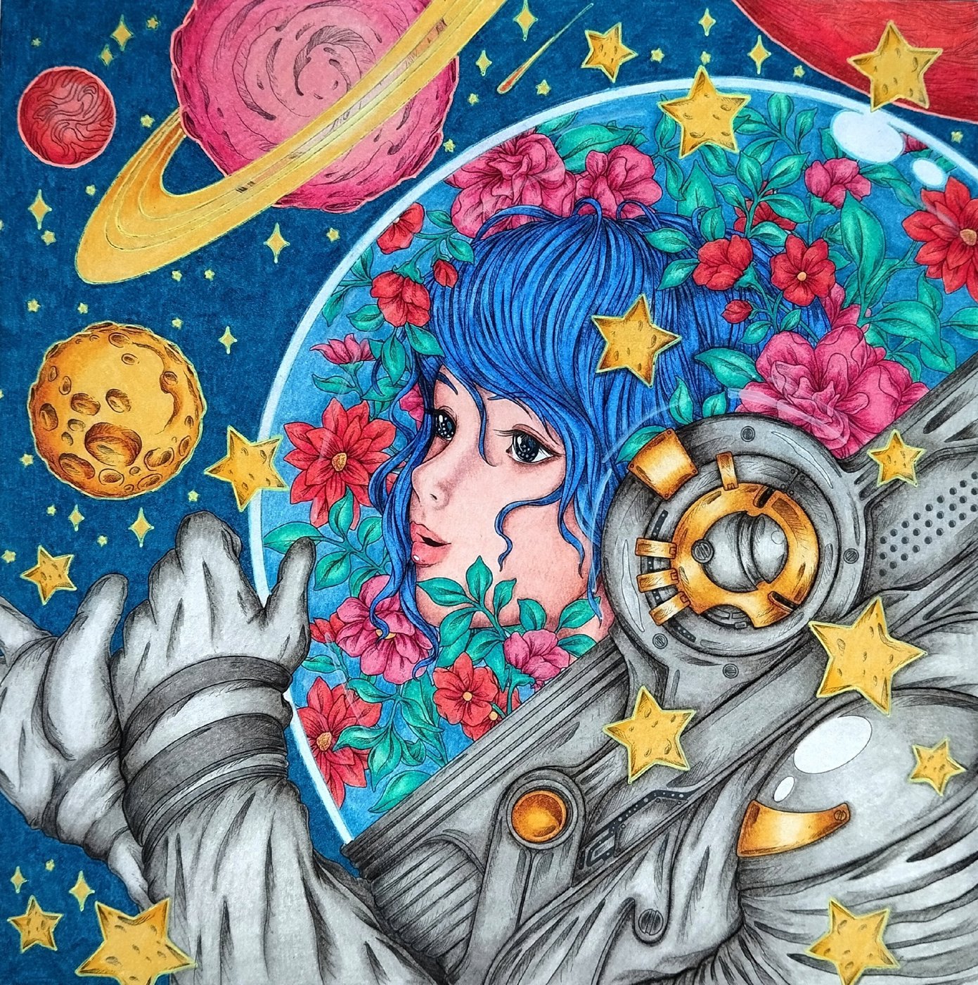 Работа от Daria_coloring_hobby