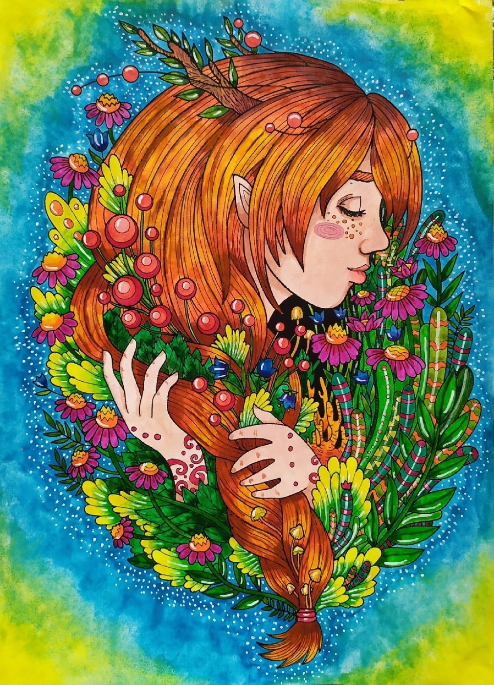 Работа от Daria_coloring_hobby