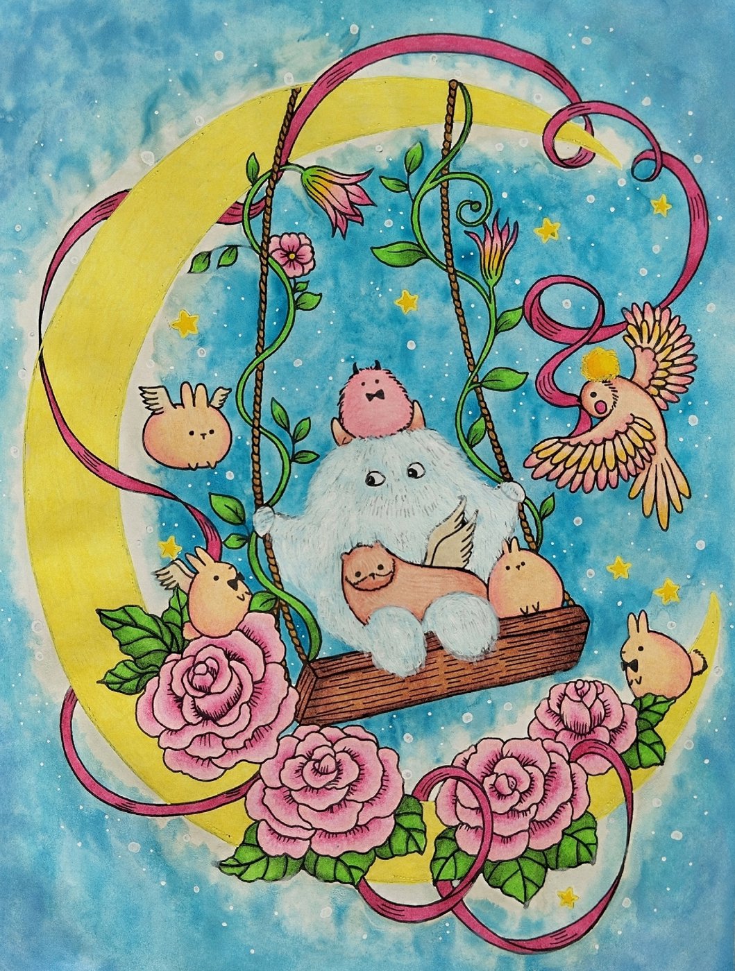 Работа от Daria_coloring_hobby