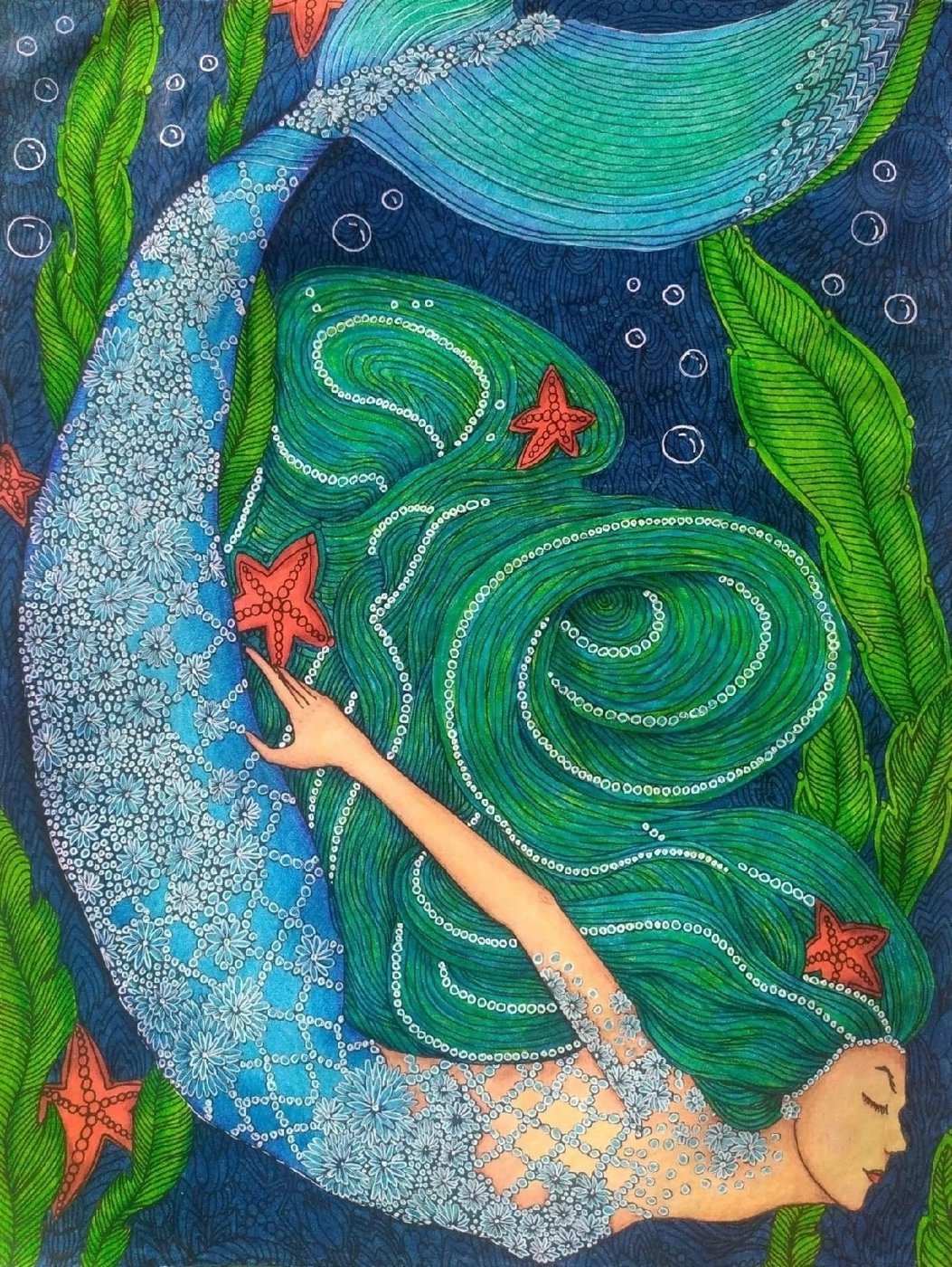 Работа от Daria_coloring_hobby