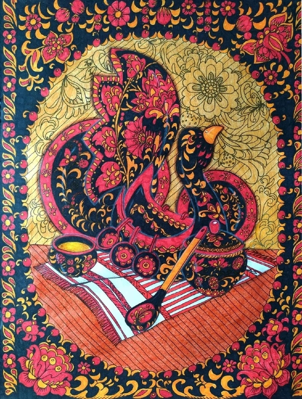 Работа от Daria_coloring_hobby