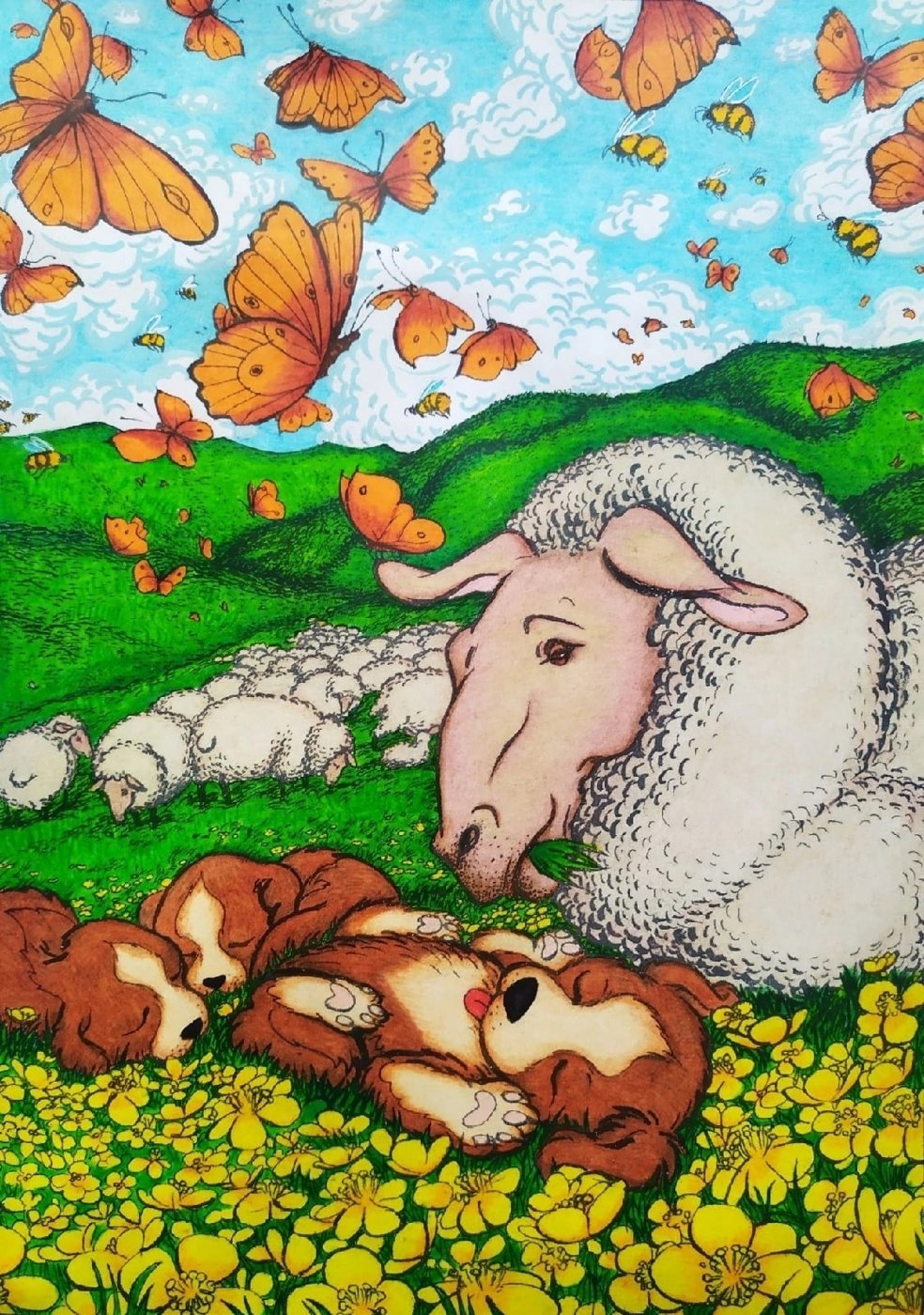 Работа от Daria_coloring_hobby