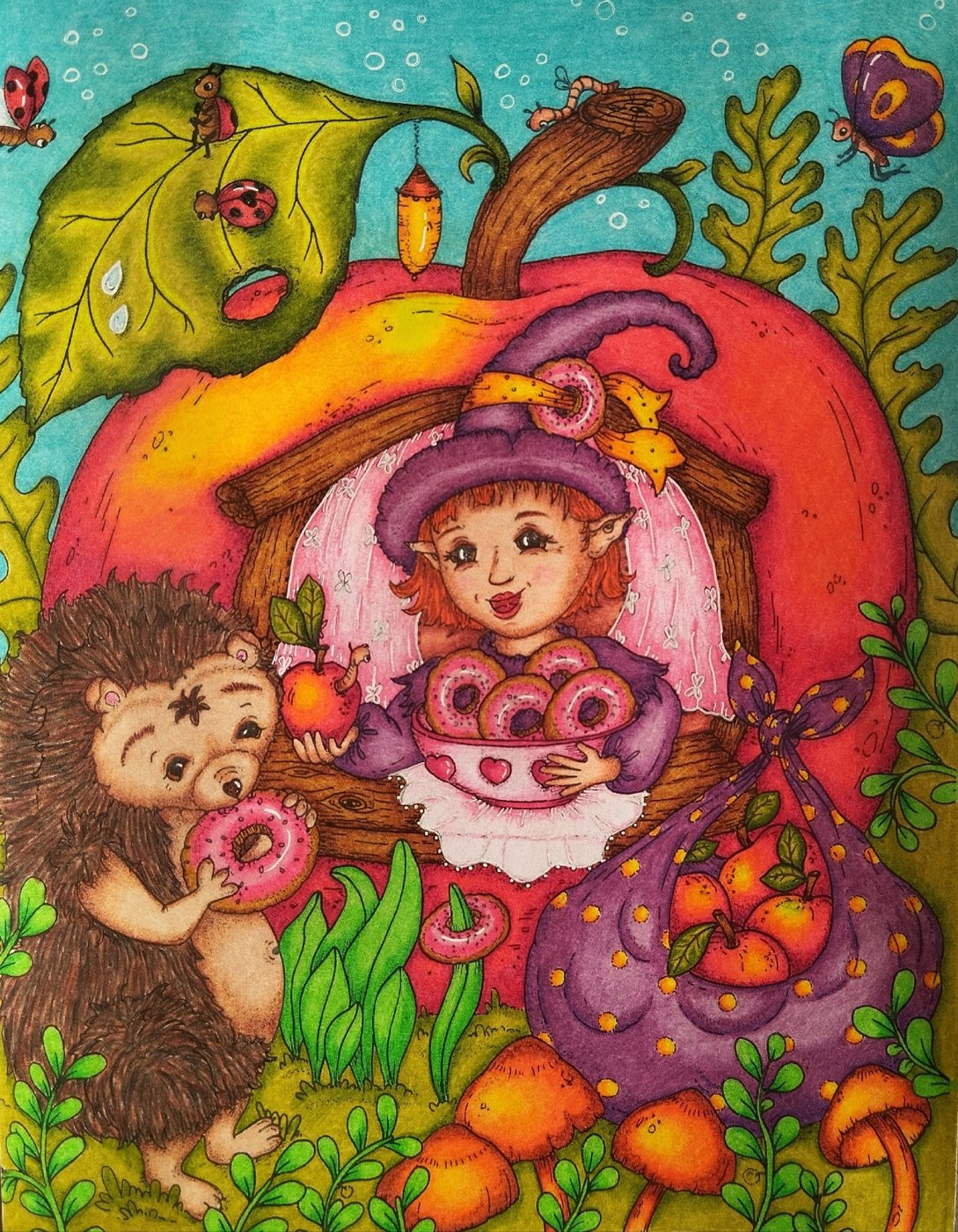 Работа от Daria_coloring_hobby