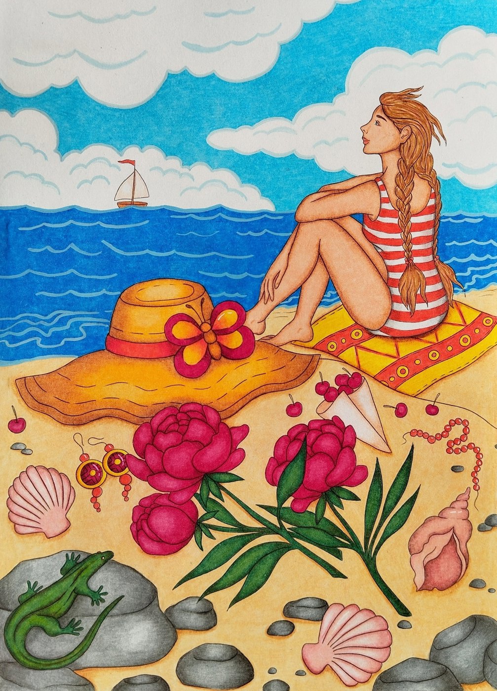 Работа от Daria_coloring_hobby