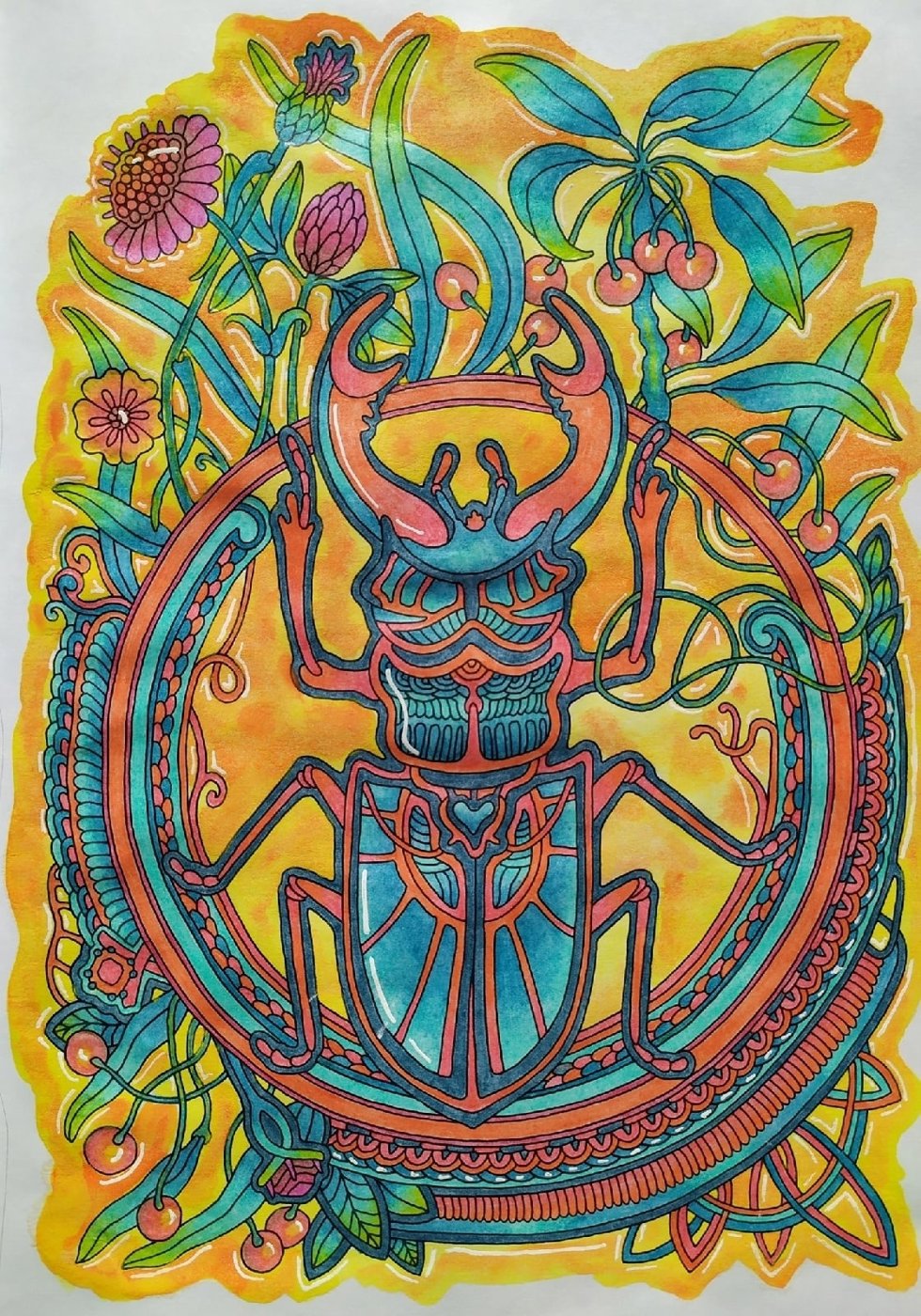 Работа от Daria_coloring_hobby