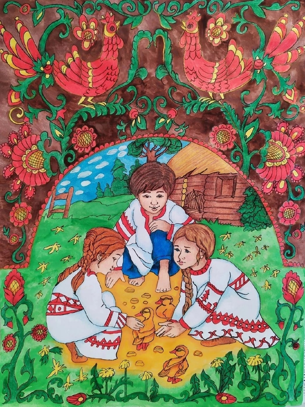 Работа от Daria_coloring_hobby