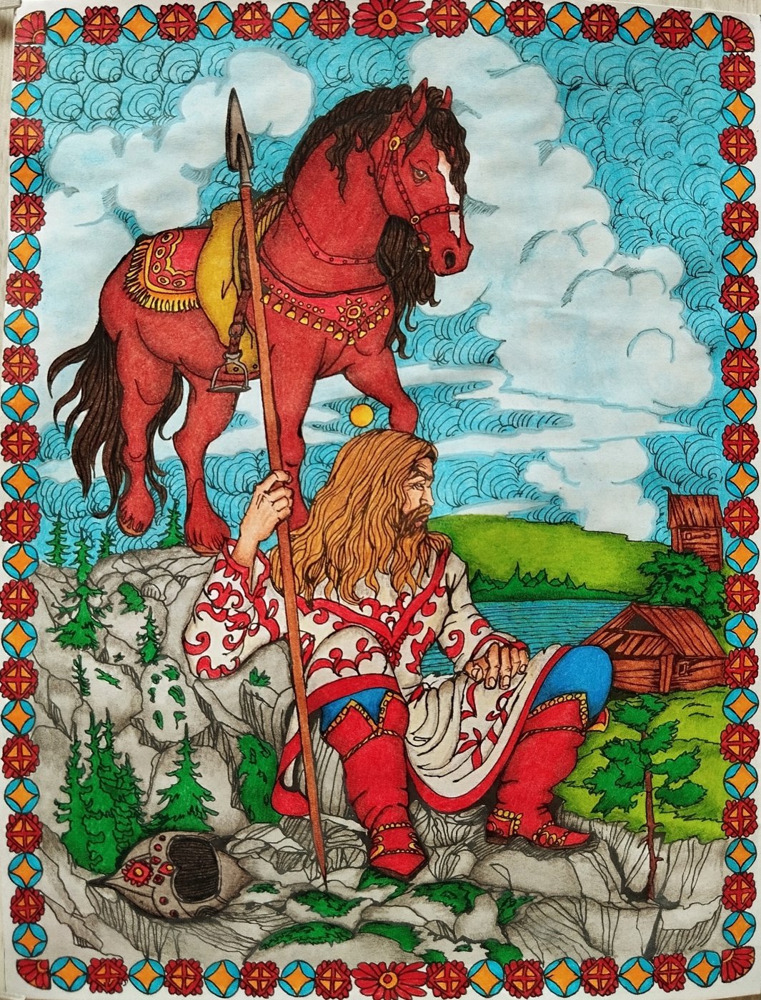 Работа от Daria_coloring_hobby