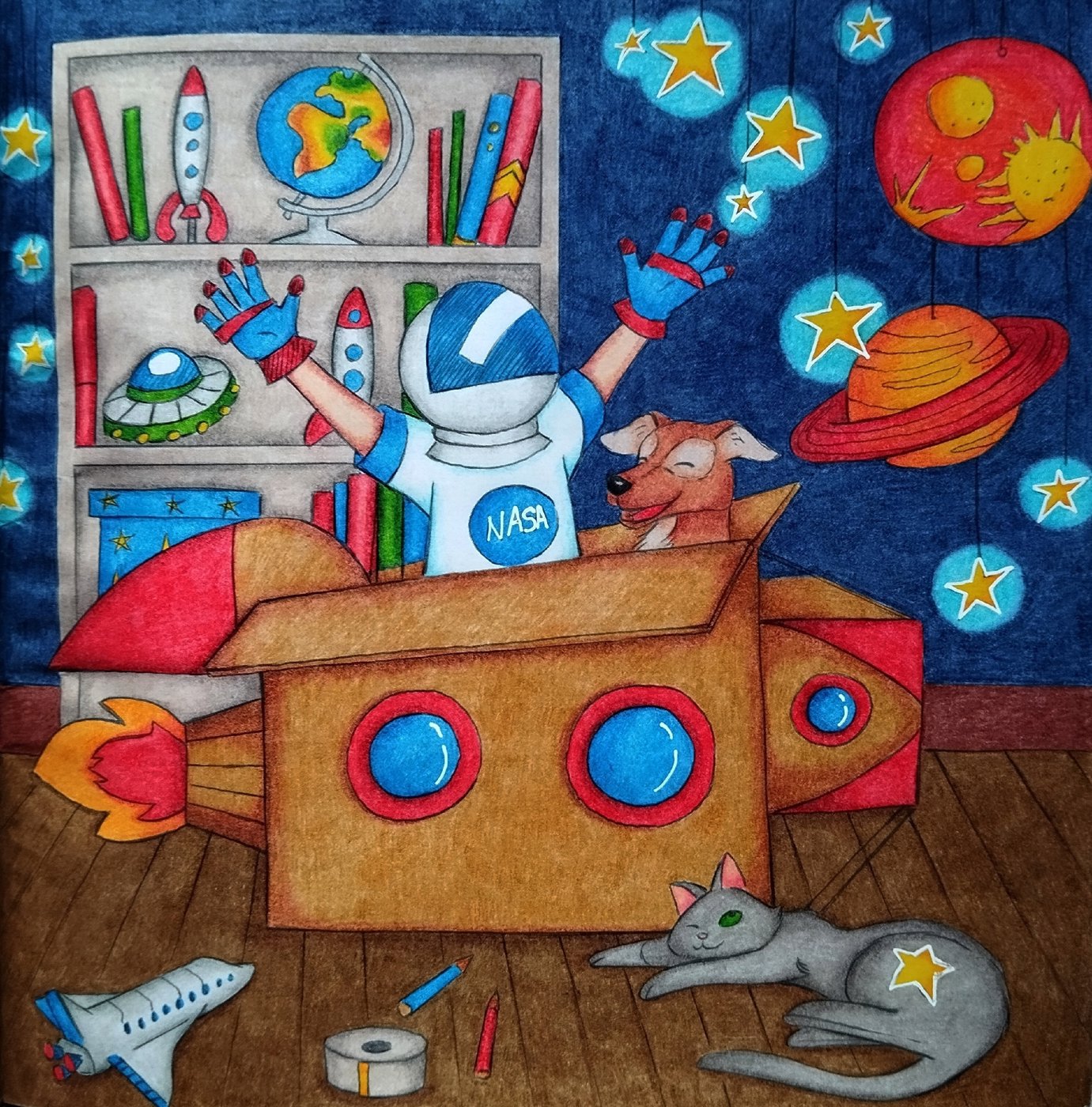 Работа от Daria_coloring_hobby