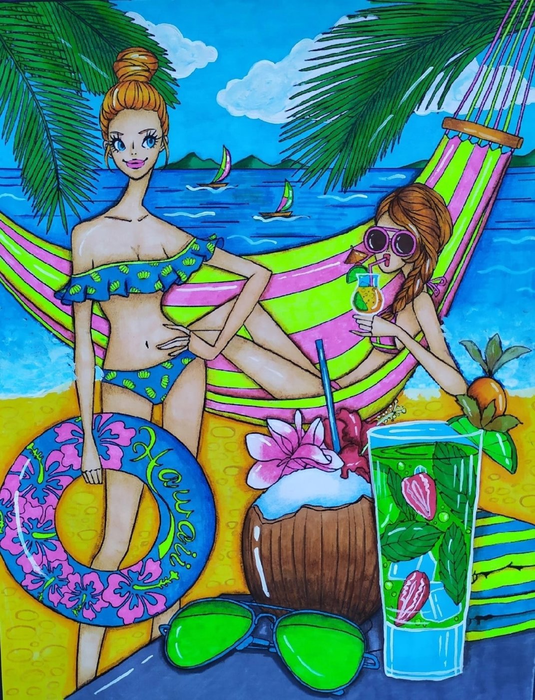 Работа от Daria_coloring_hobby