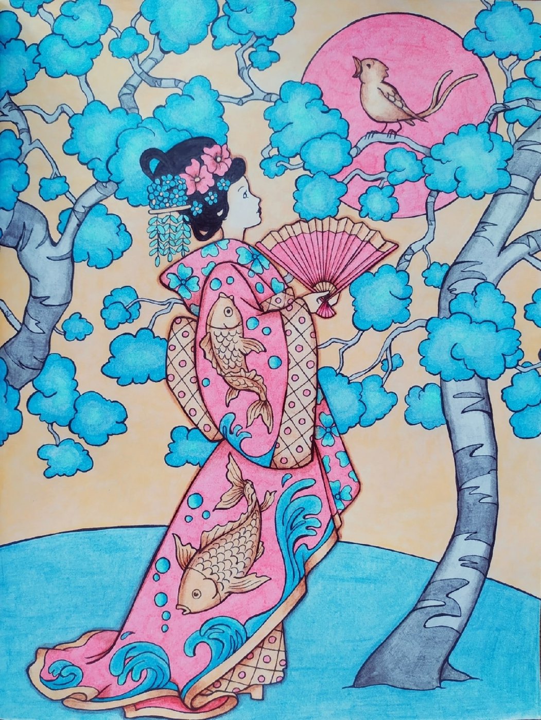 Работа от Daria_coloring_hobby