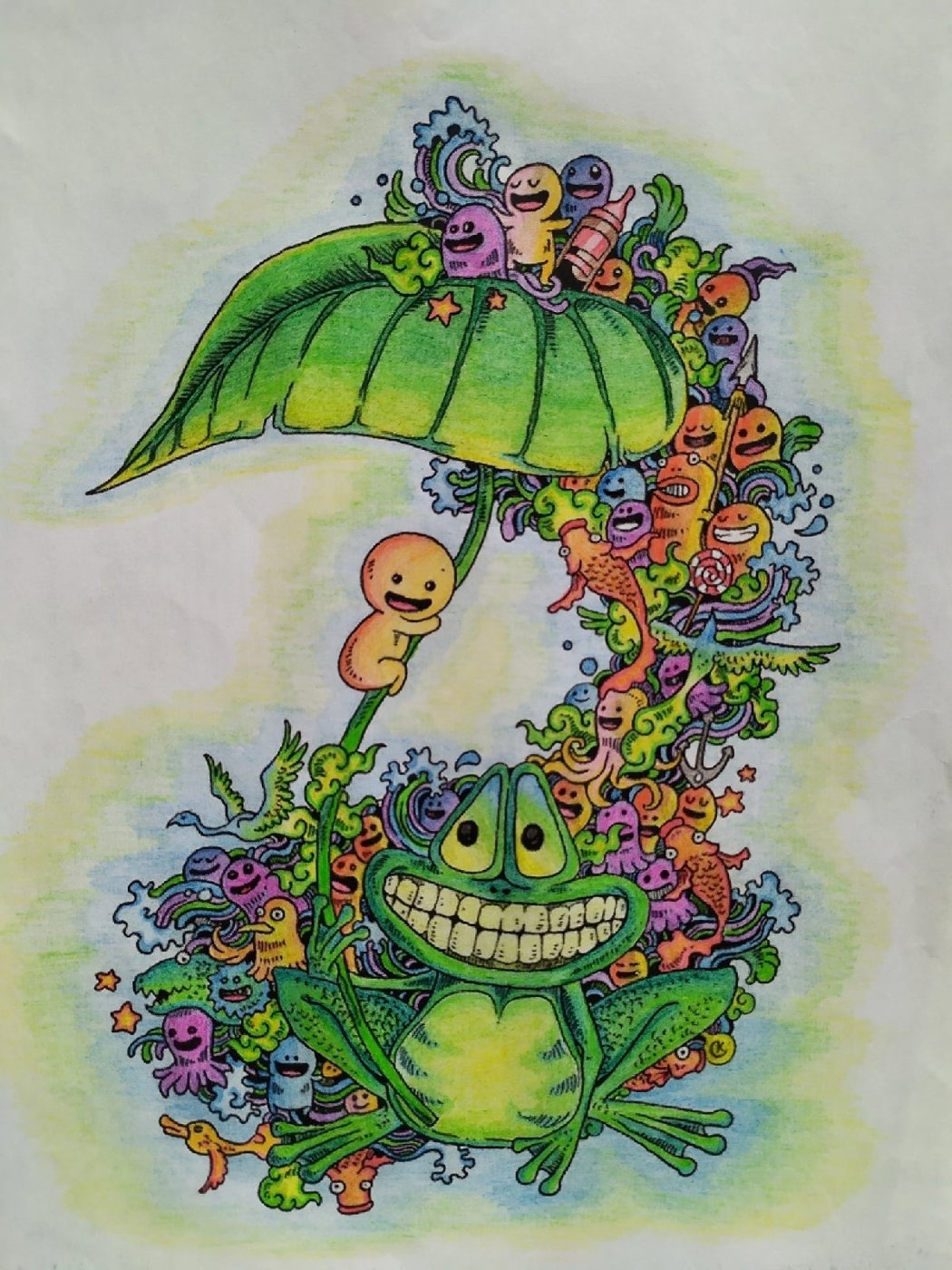 Работа от Daria_coloring_hobby