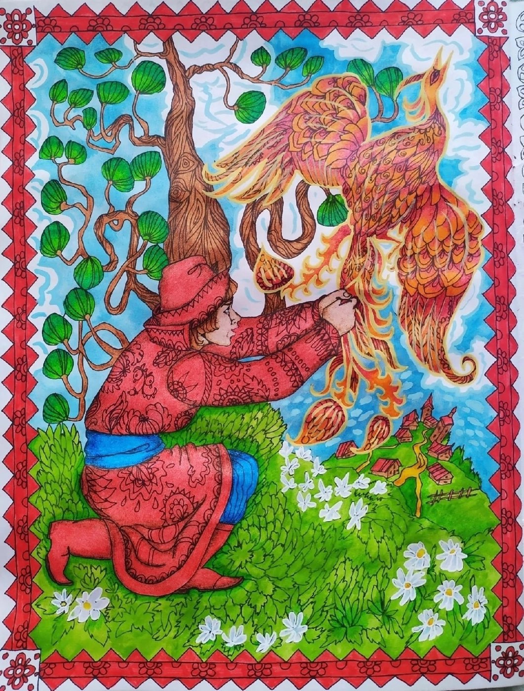 Работа от Daria_coloring_hobby
