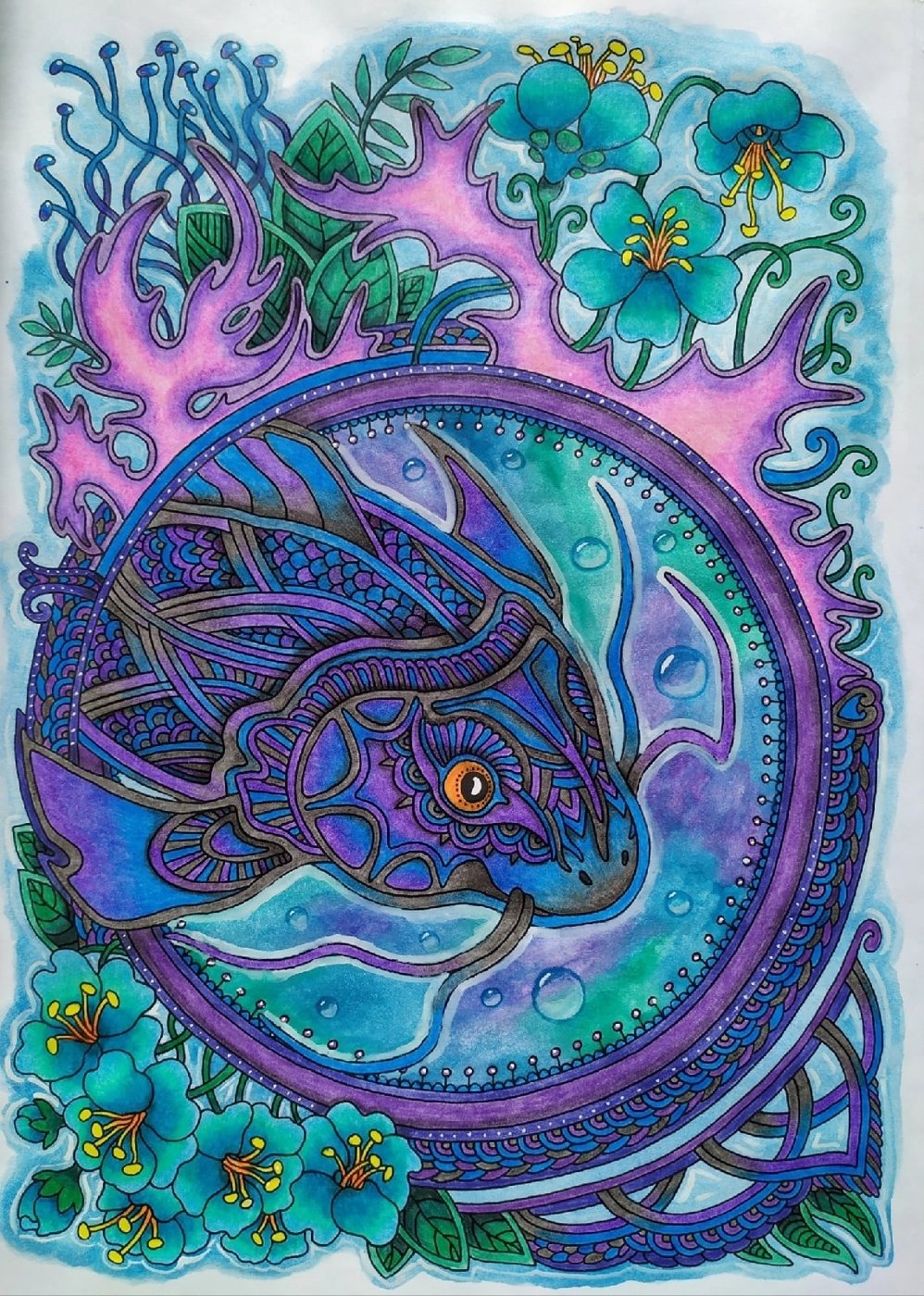 Работа от Daria_coloring_hobby